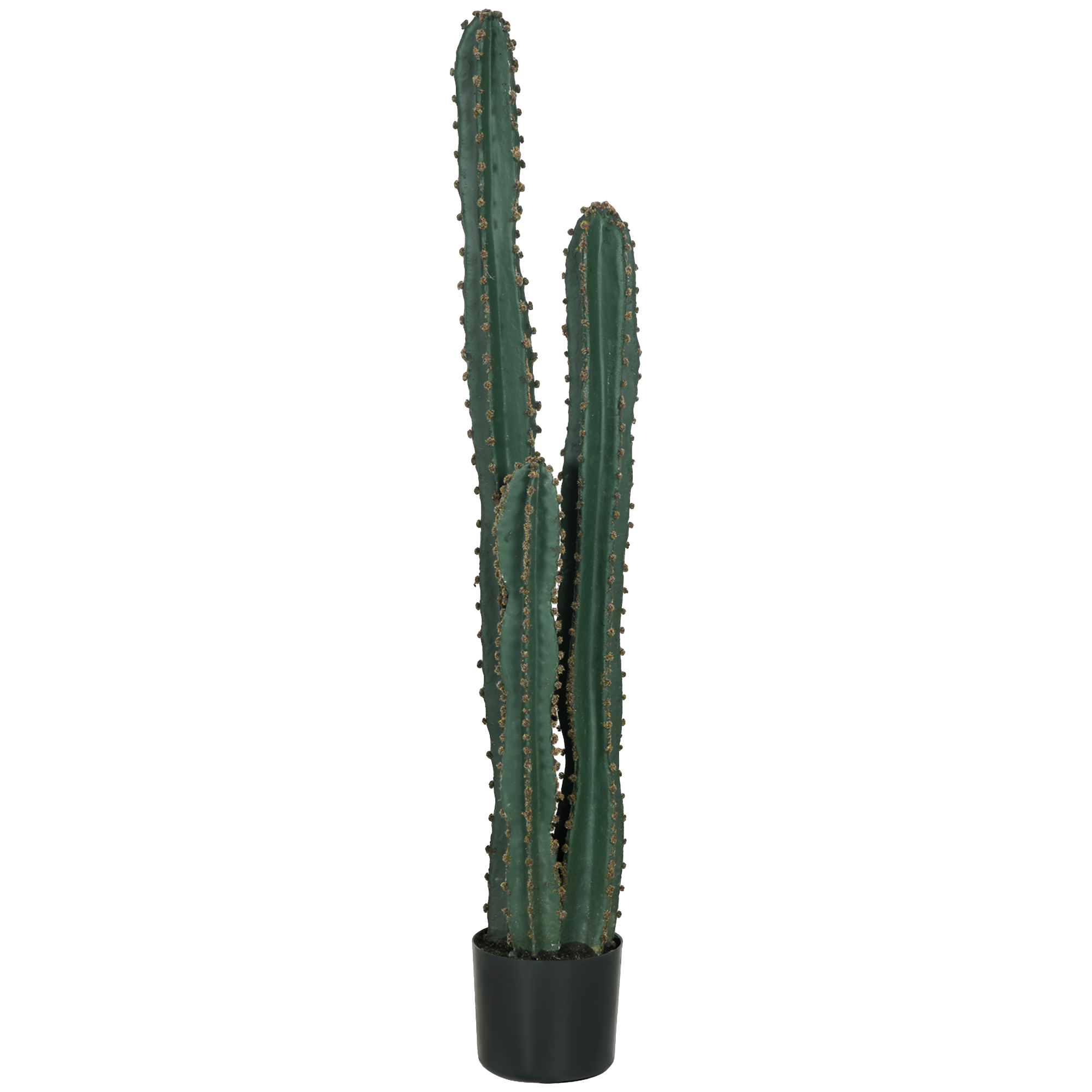 Outsunny Cactus artificiale ad altissimo realismo grande pianta artificiale di grandi dimensioni dim. Ø 18 x 120H cm verde
