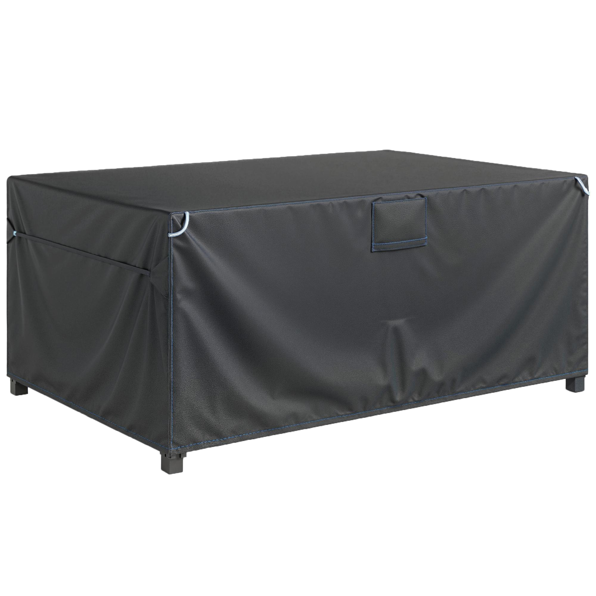 Outsunny Copertura mobili giardino impermeabile Oxford 420D, 180x120x74 cm, Nero Aosom Italy