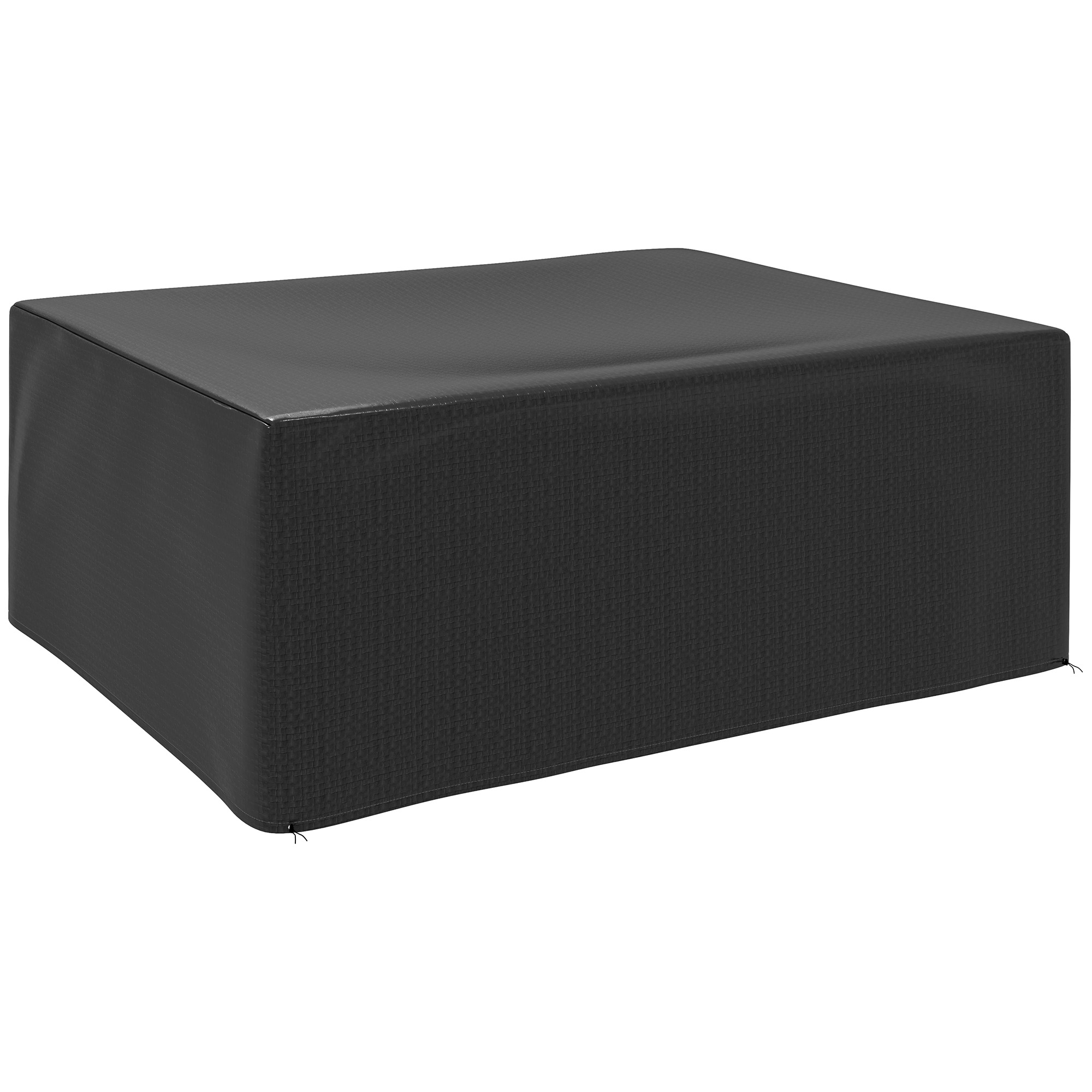 Outsunny Copertura per mobili da giardino Invernale Impermeabile Anti-UV Telo Coprimobili 235 x 190 x 90cm Nero Aosom Italy