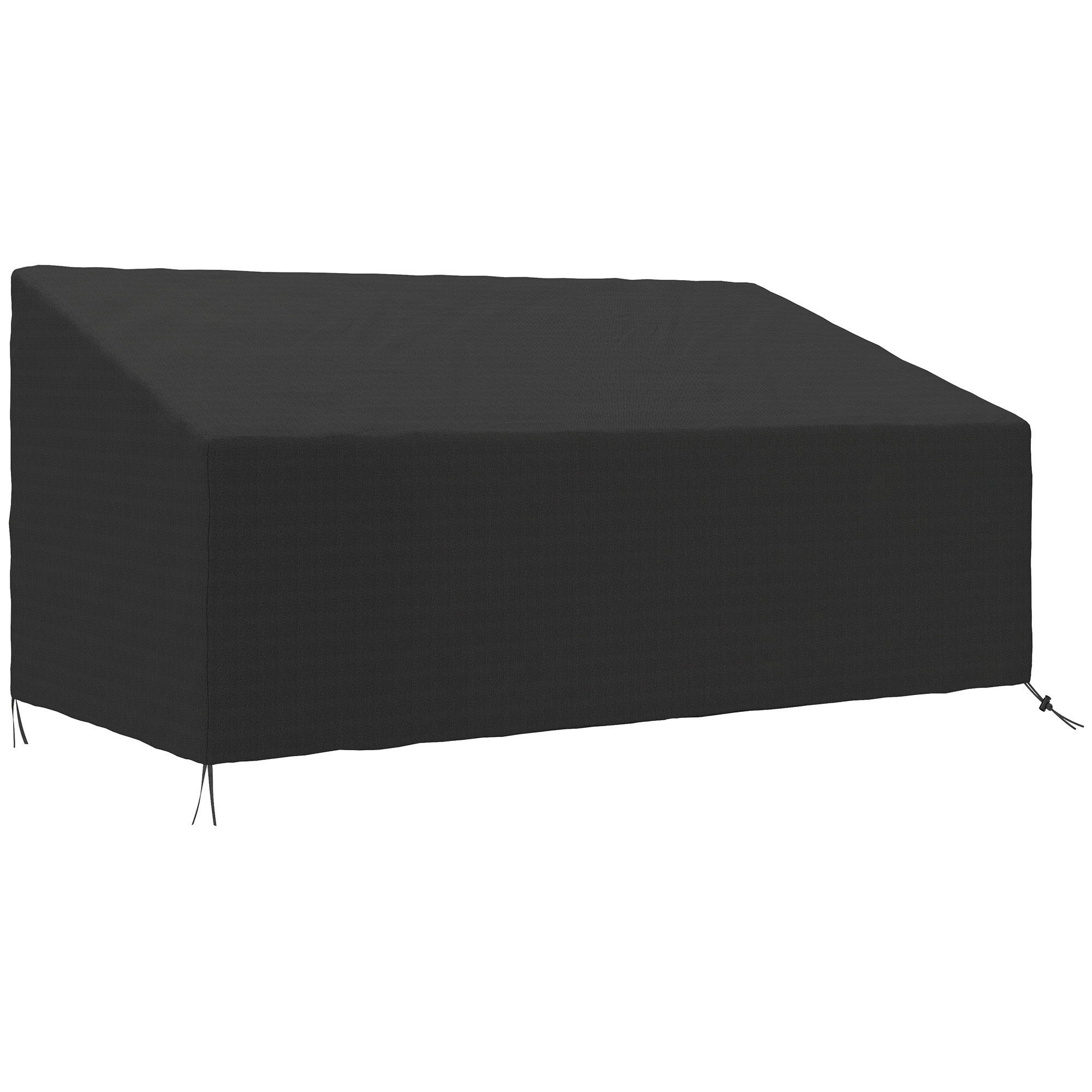 Outsunny Copertura per Panca da Giardino da 3-4 Posti in Tessuto Oxford 600D con Rivestimento Impermeabile per Terrazza 218x111x63/101 cm Aosom Italy