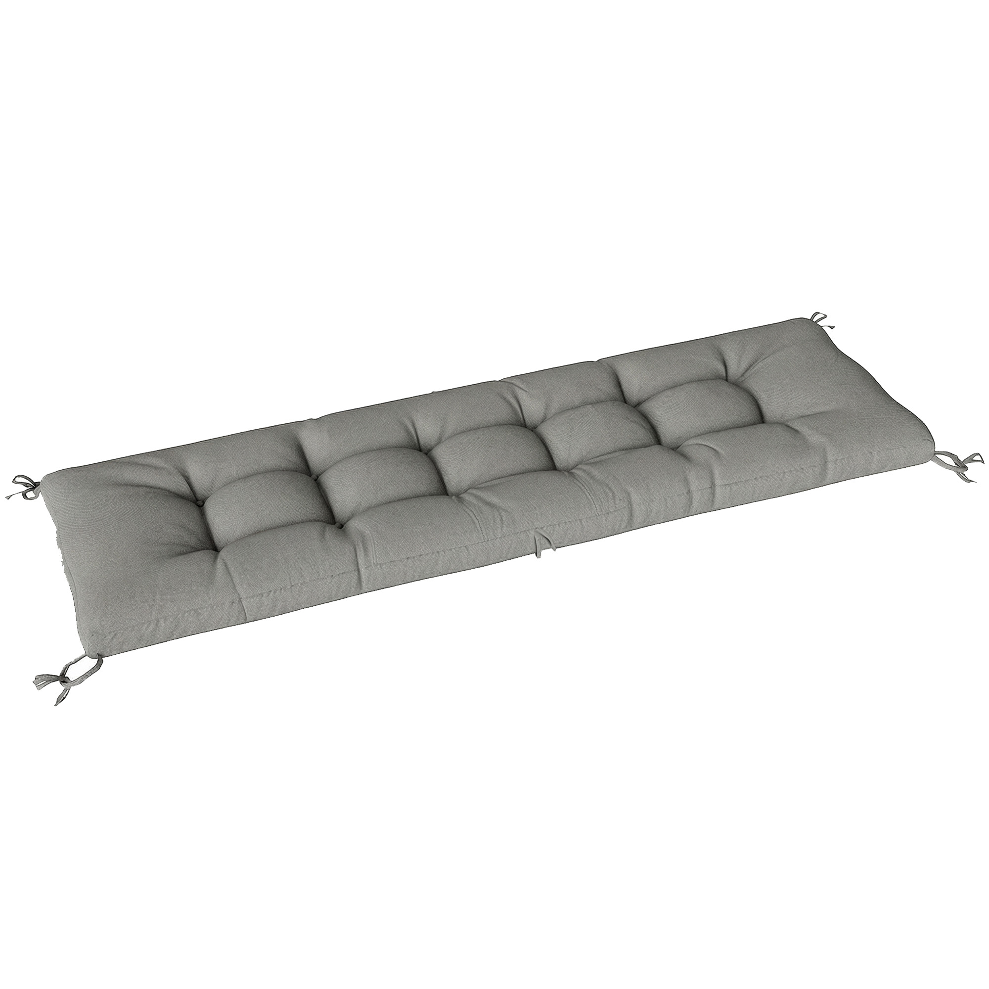 Outsunny Cuscino Poltrona Patio con Cinghie, Grigio Chiaro Aosom Italy