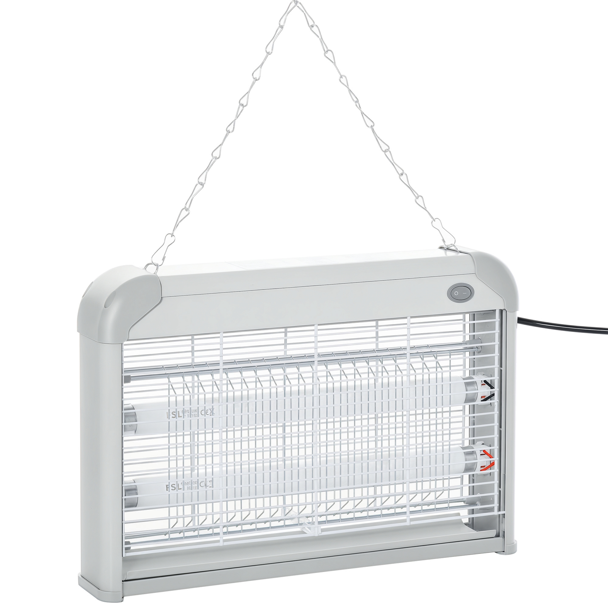 Outsunny Elettroinsetticida con Lampada Antizanzare LED, 20W, 60m² Copertura - Grigio e Bianco, per Interni ed Esterni Aosom Outsunny Elettroinsetticida con Lampada Antizanzare LED, 20W, 60m² Copertura - Grigio e Bianco, per Interni ed Esterni Aosom