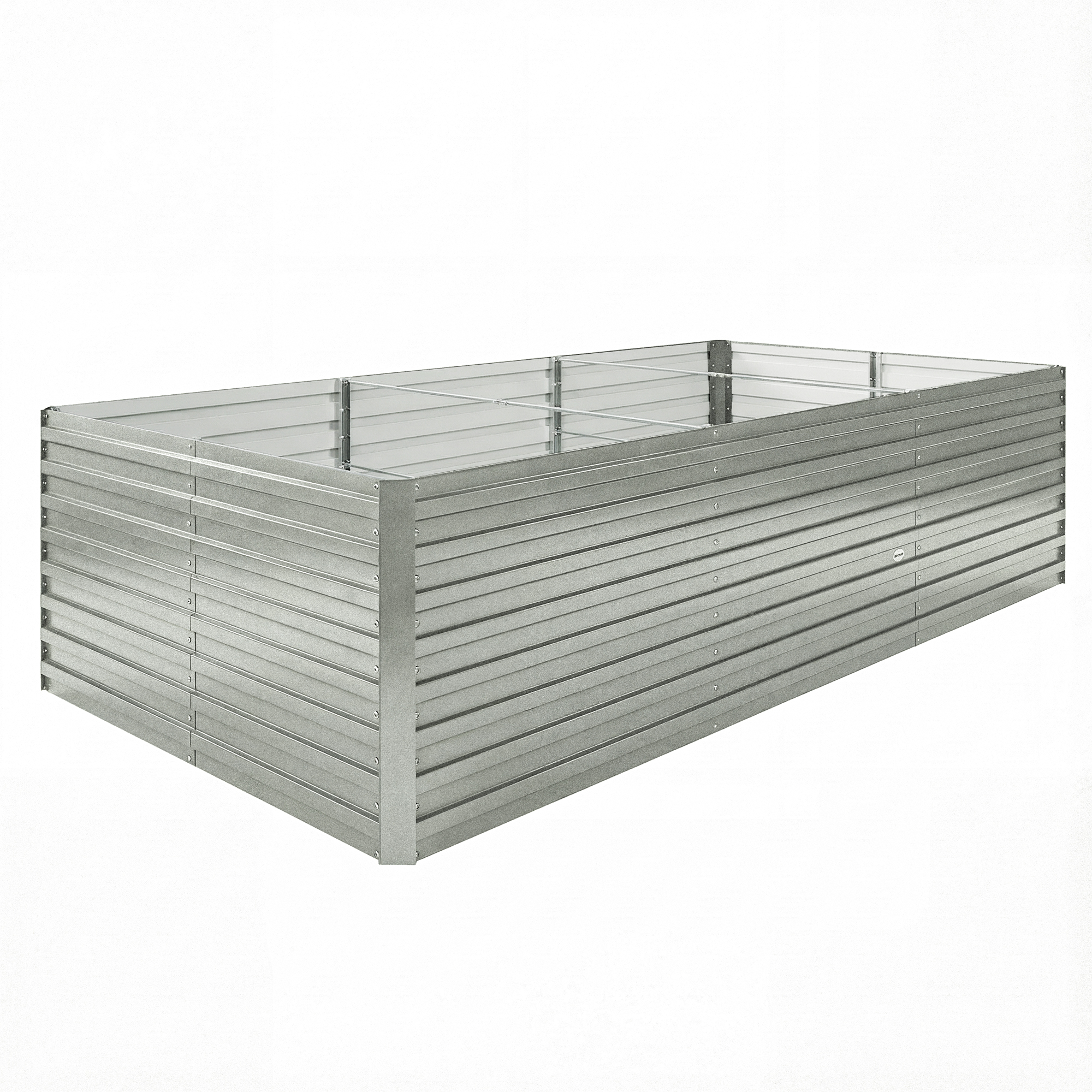 Outsunny Fioriera da esterno, fioriera rialzata galvanizzata con bordo di sicurezza e fondo aperto 240 x 120 x 60 cm grigio argentato Aosom Italy Outsunny Fioriera da esterno, fioriera rialzata galvanizzata con bordo di sicurezza e fondo aperto 240 x 120 x 60 cm grigio argentato Aosom Italy