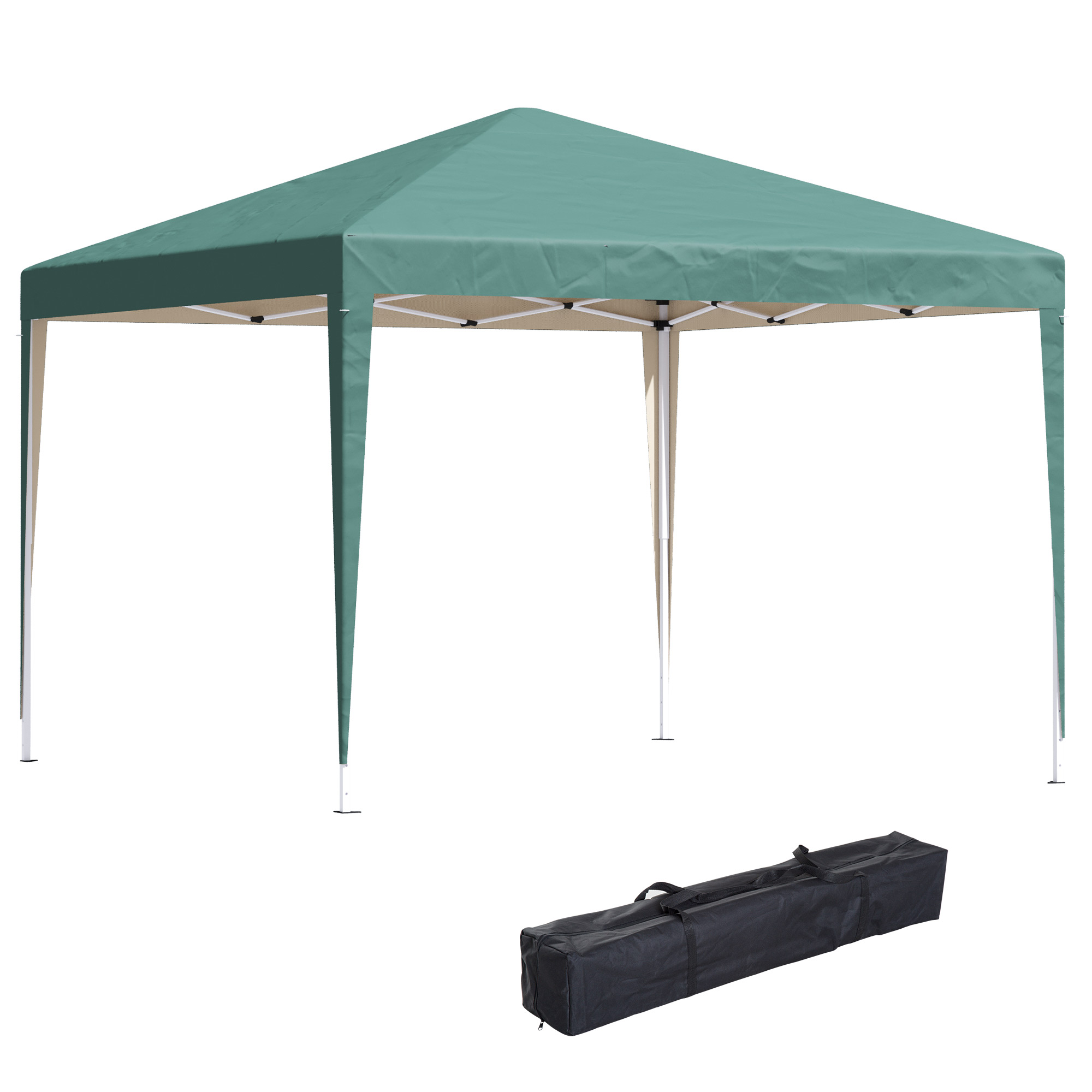 Outsunny Gazebo 3x3m Piegehvole con Borsa per Trasporto, Impermeabile, per campeggio e party,in Acciaio e Tessuto Oxford,Verde Aosom Italy Outsunny Gazebo 3x3m Piegehvole con Borsa per Trasporto, Impermeabile, per campeggio e party,in Acciaio e Tessuto Oxford,Verde Aosom Italy