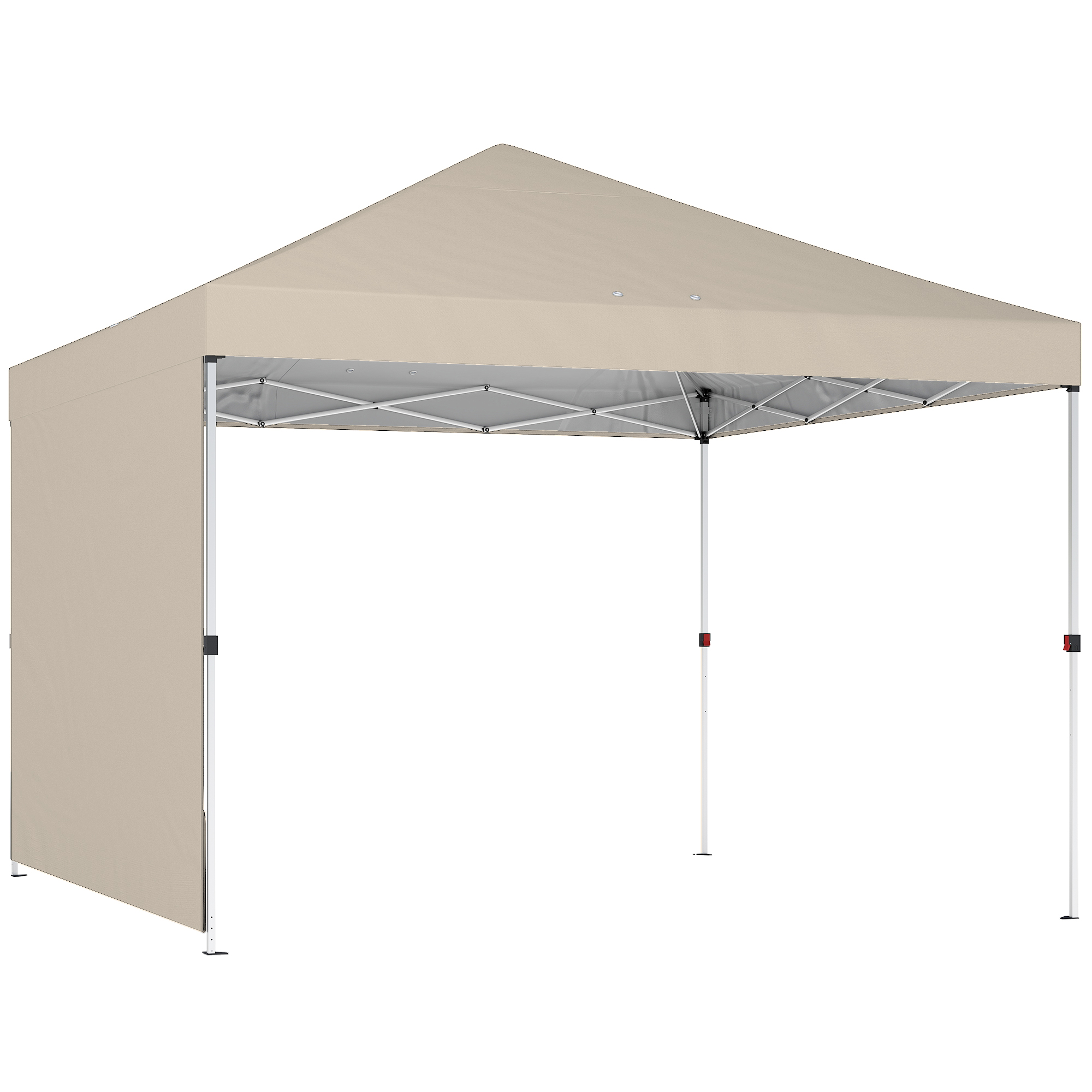 Outsunny Gazebo 3x3m, Waterproof for Garden and Outdoor Parties, Beige Aosom Italy