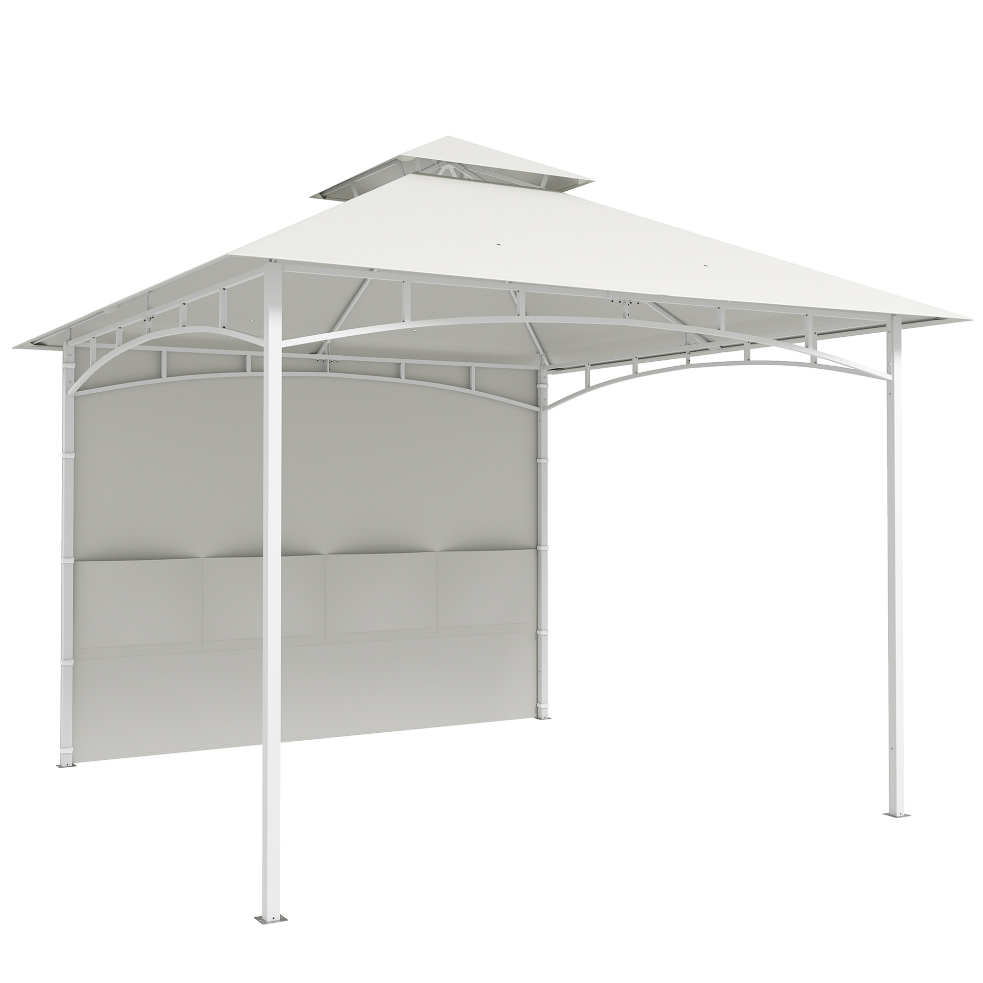 Outsunny Gazebo da Giardino 3x3 m con Tende, Tasche Portaoggetti, Gancio a Soffitto, Gazebo da Esterno con Doppio Tetto, Fori di Drenaggio in Metallo, per Giardino Balcone Feste Patio, UV30+, Crema Aosom Italy Outsunny Gazebo da Giardino 3x3 m con Tende, Tasche Portaoggetti, Gancio a Soffitto, Gazebo da Esterno con Doppio Tetto, Fori di Drenaggio in Metallo, per Giardino Balcone Feste Patio, UV30+, Crema Aosom Italy