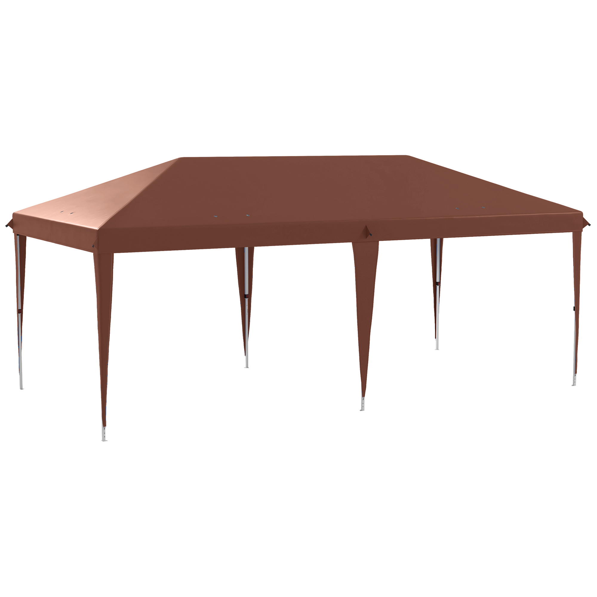 Outsunny Gazebo Pieghevole 6x3 Pop Up con Altezza Regolabile in 3 Livelli e Borsa da Trasporto, Gazebo da Esterno Resistente in Acciaio e Tessuto Oxford, per Giardino, Feste, Campeggio, Caffè Aosom Italy