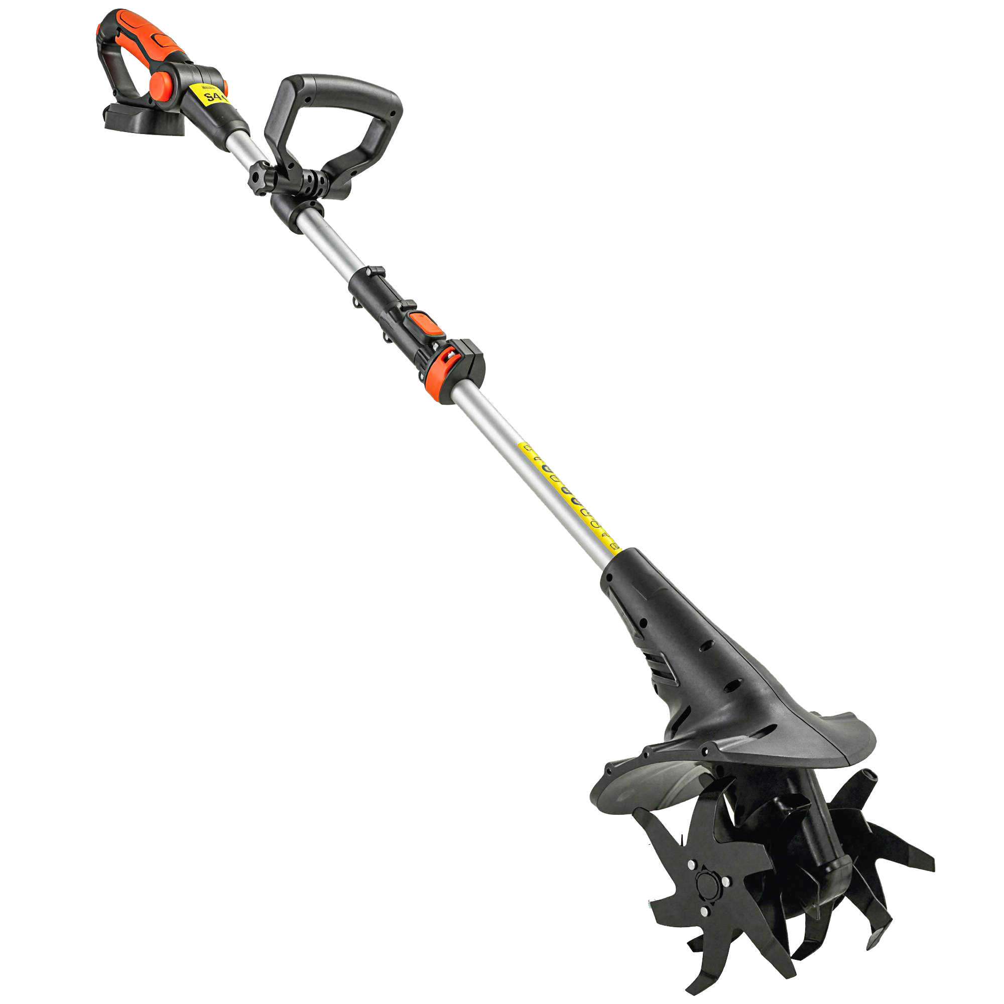 Outsunny Motocoltivatore da Giardino, 4 Lame in 65Mn con Larghezza 20 cm e Profondità 18 cm, Nero e Rosso Aosom Italy