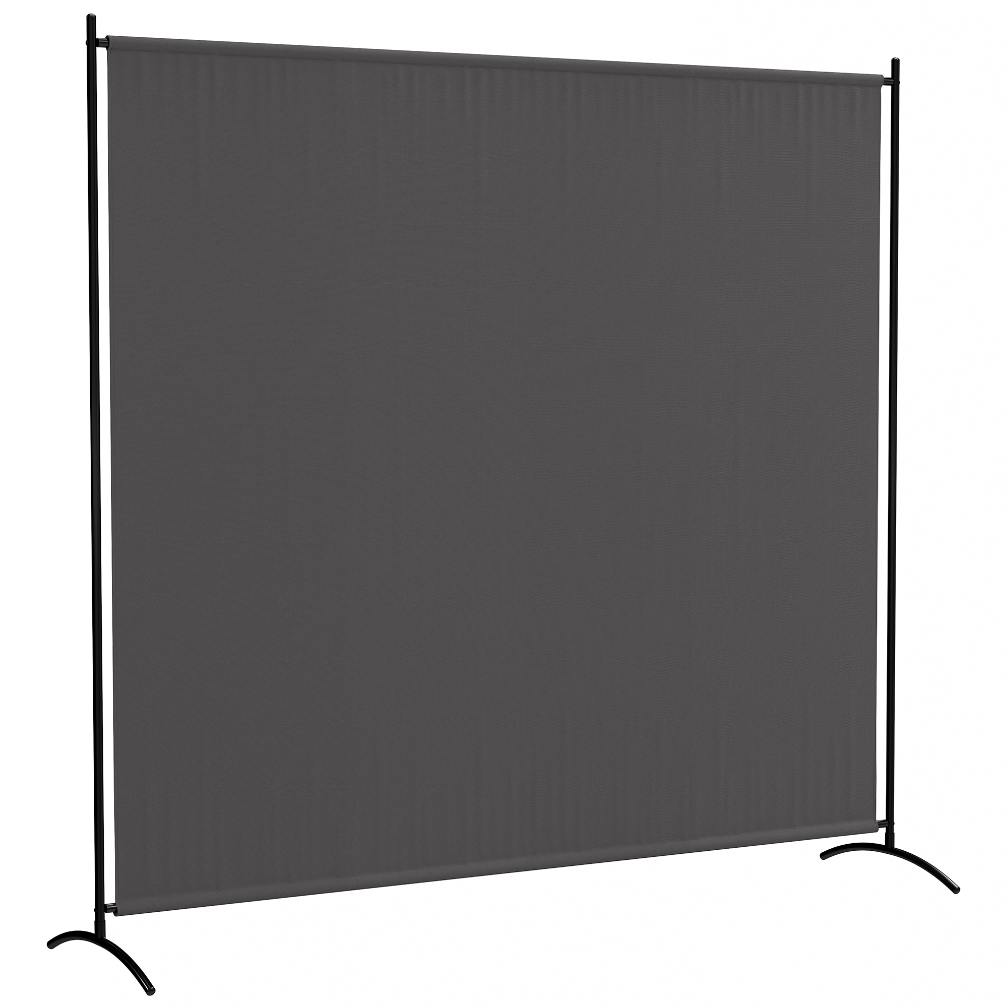 Outsunny Paravento Esterno a Pannello Singolo, Separatore di Ambiente di 180H cm con Protezione UV30+, Grigio Scuro Aosom Italy