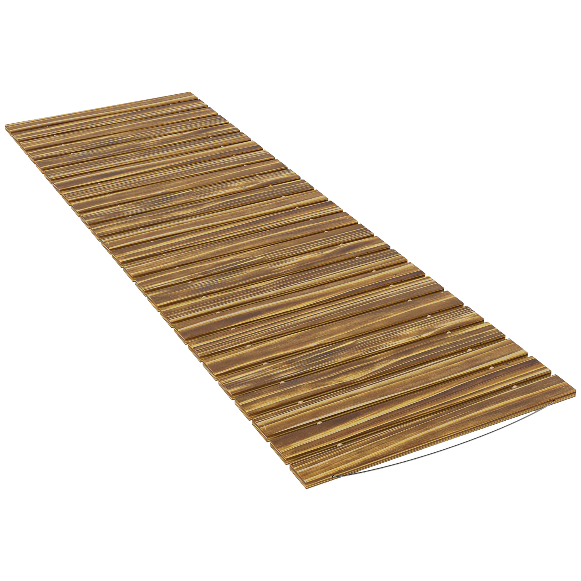 Outsunny Passerella da Giardino in Legno 120x38 cm Passerella Dritta Arrotolabile per Esterni Resistente alle Intemperie Carbonizzato Aosom Italy Outsunny Passerella da Giardino in Legno 120x38 cm Passerella Dritta Arrotolabile per Esterni Resistente alle Intemperie Carbonizzato Aosom Italy