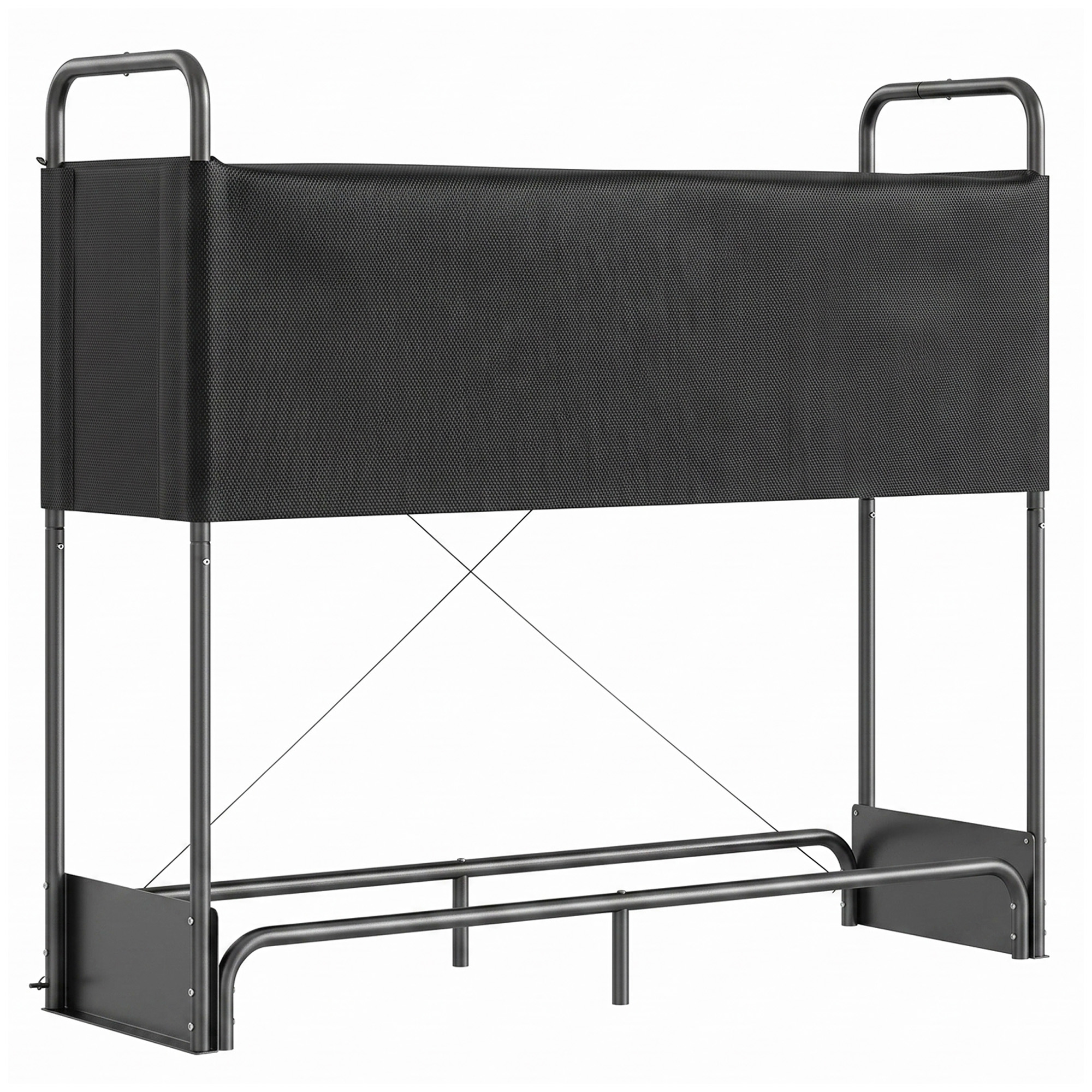 Outsunny Portalegna da Interno ed Esterno in Acciaio Zincato con Copertura e Borsa in Oxford 600D, Portata 300 kg, Nero Aosom Italy Outsunny Portalegna da Interno ed Esterno in Acciaio Zincato con Copertura e Borsa in Oxford 600D, Portata 300 kg, Nero Aosom Italy