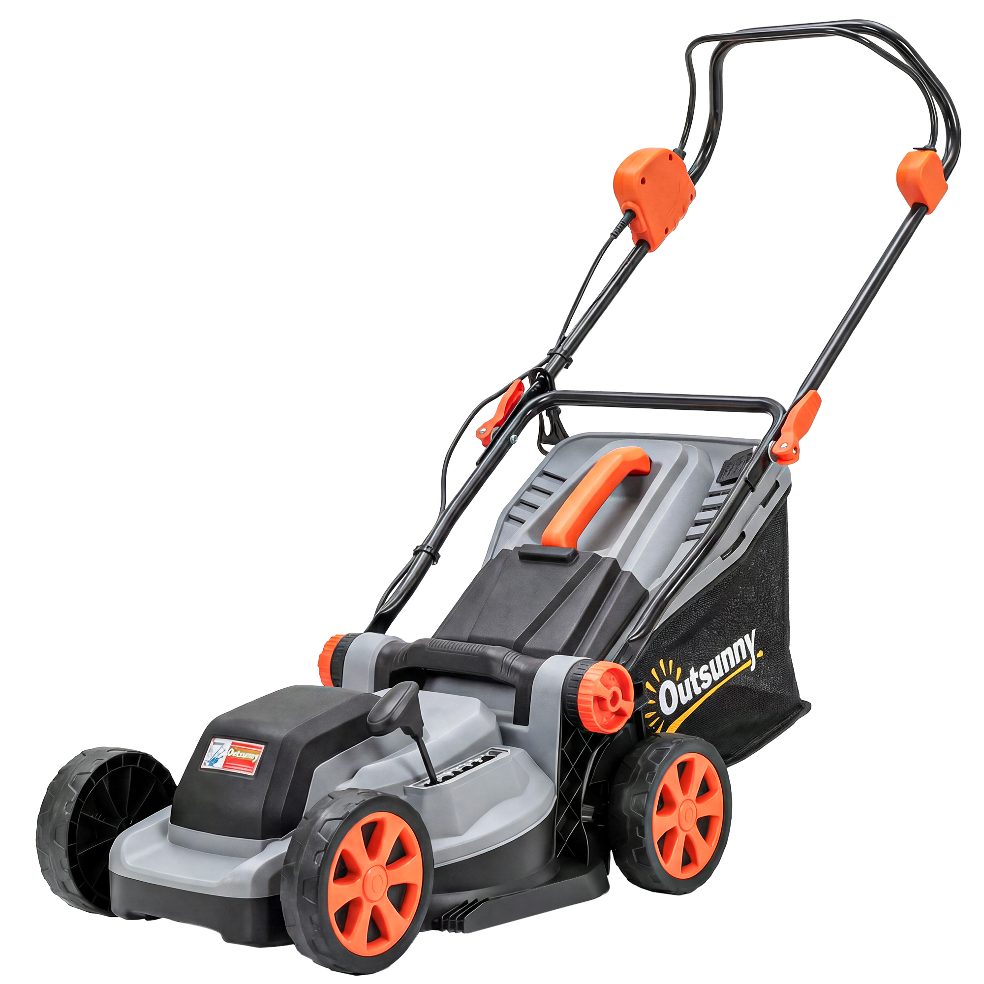 Outsunny Rasaerba a Batteria Senza Fili 18V con 2 Batterie da 4Ah, Larghezza di Taglio 34 cm e Funzione Mulching, Motore 700 W Aosom Italy Outsunny Rasaerba a Batteria Senza Fili 18V con 2 Batterie da 4Ah, Larghezza di Taglio 34 cm e Funzione Mulching, Motore 700 W Aosom Italy