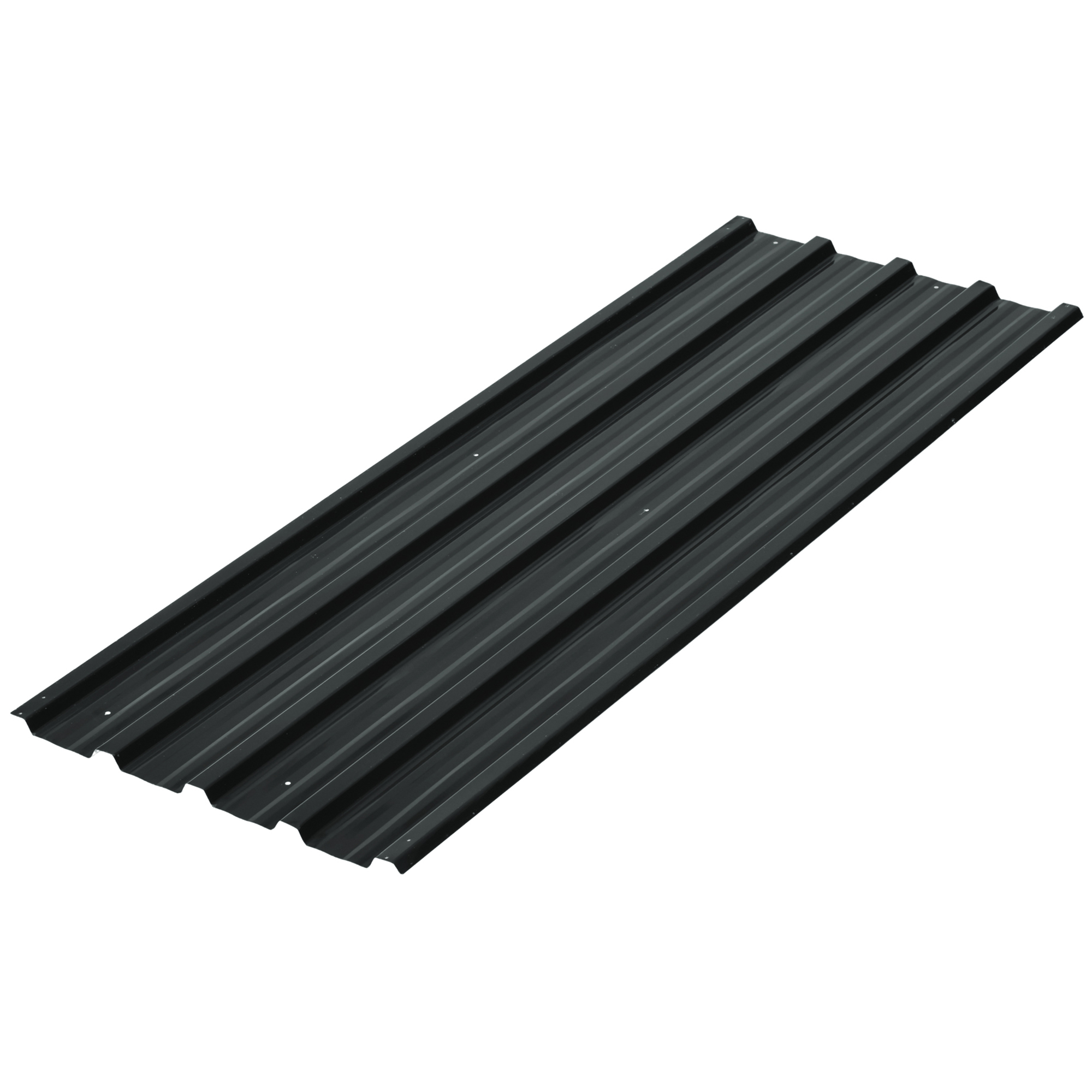 Outsunny Set 12 Pannelli di Ricambio 129x45 cm per Casette da Giardino in Acciaio Zincato Grigio Scuro Aosom