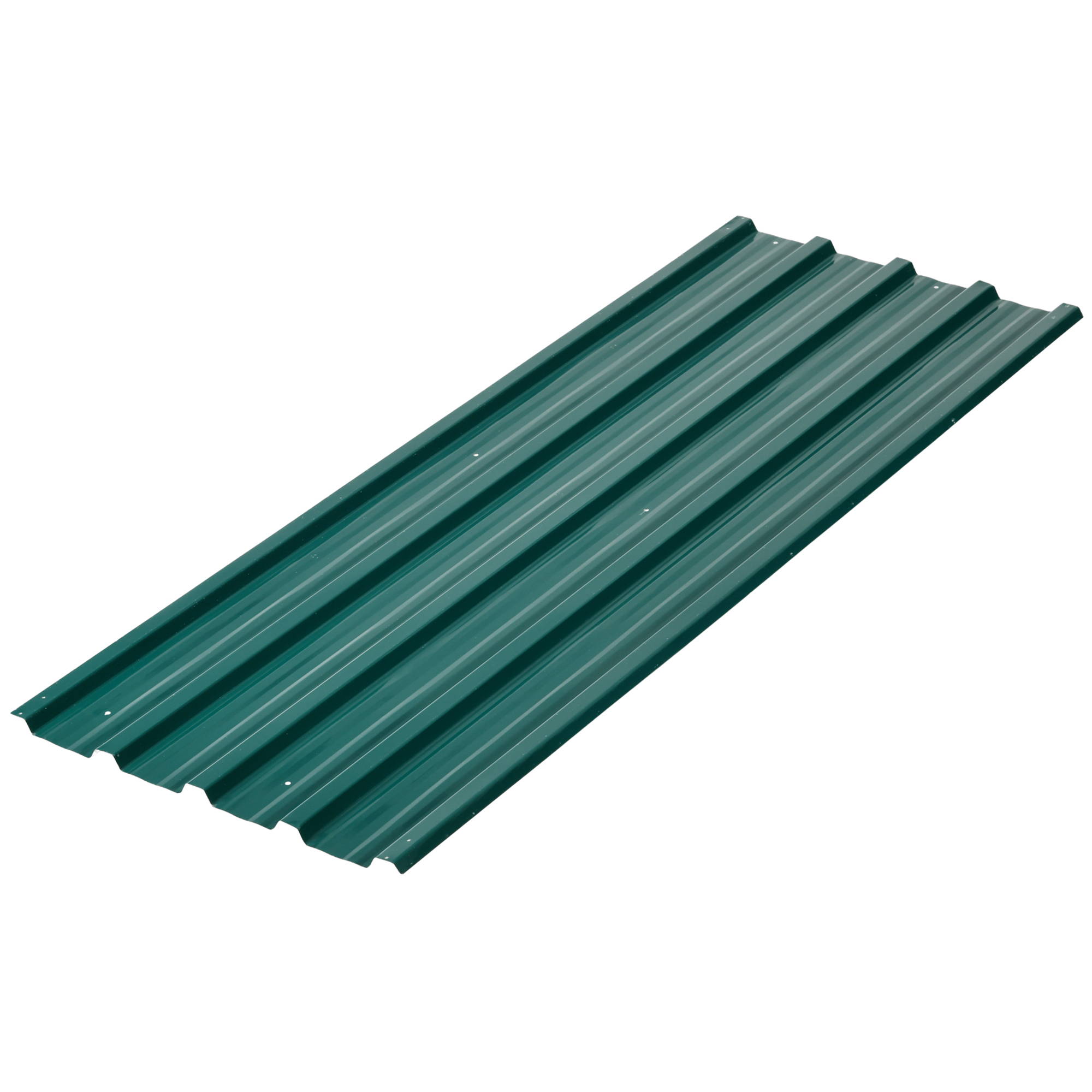 Outsunny Set 12 Pannelli di Ricambio 129x45 cm per Casette da Giardino in Acciaio Zincato Verde Aosom