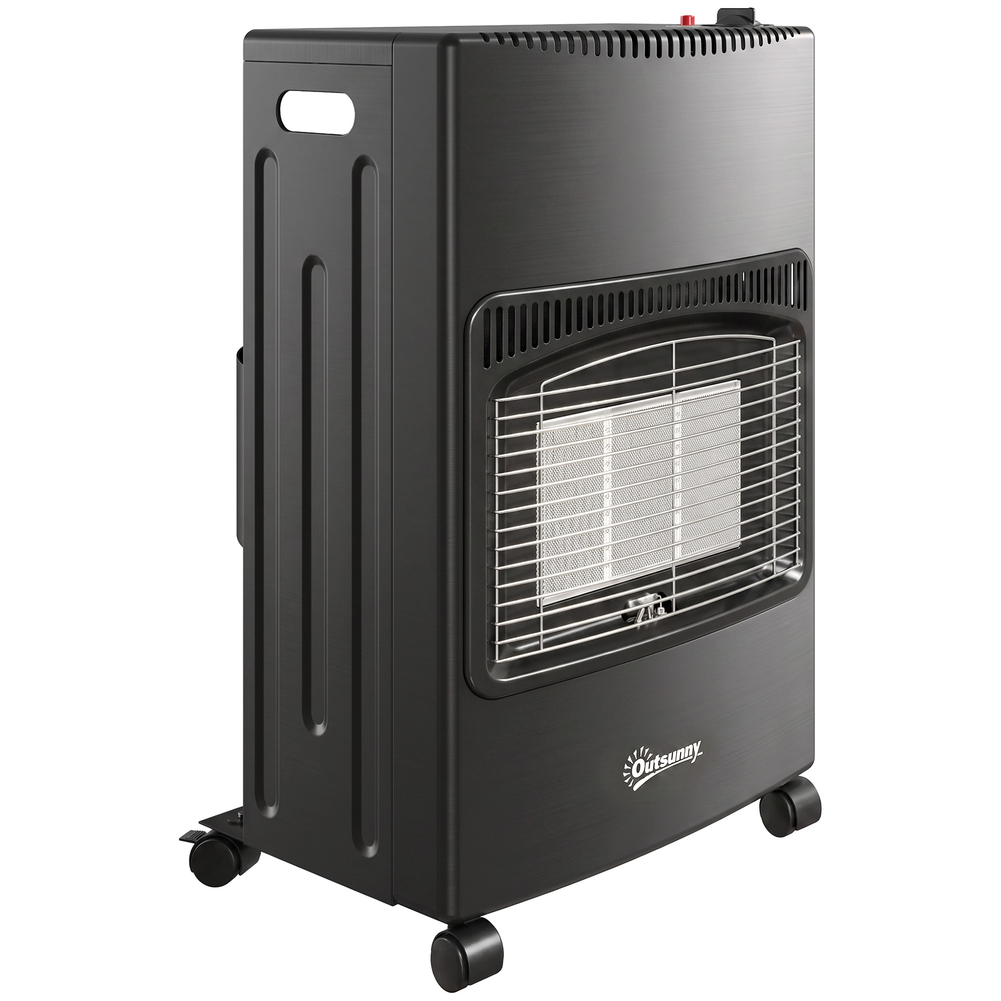 Outsunny Stufa a Gas 4.2 kW, 3 Livelli di Calore, ODS, Spegnimento Fiamma, Antiribaltamento Aosom Italy