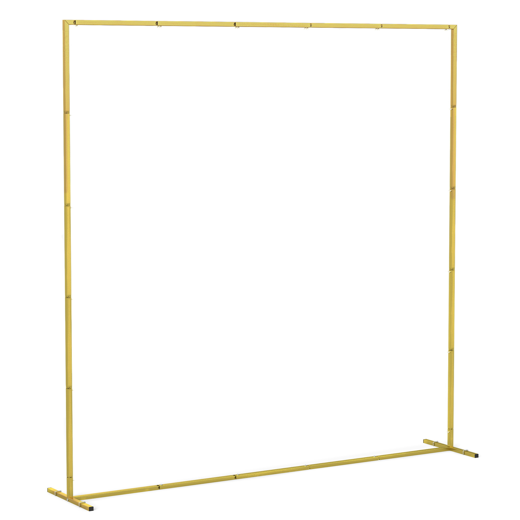 Outsunny Support per arco di sfondo in metallo dorato per matrimonio, 2 m, arco da giardino, matrimonio, arco per palloncini e fiori Aosom Italy