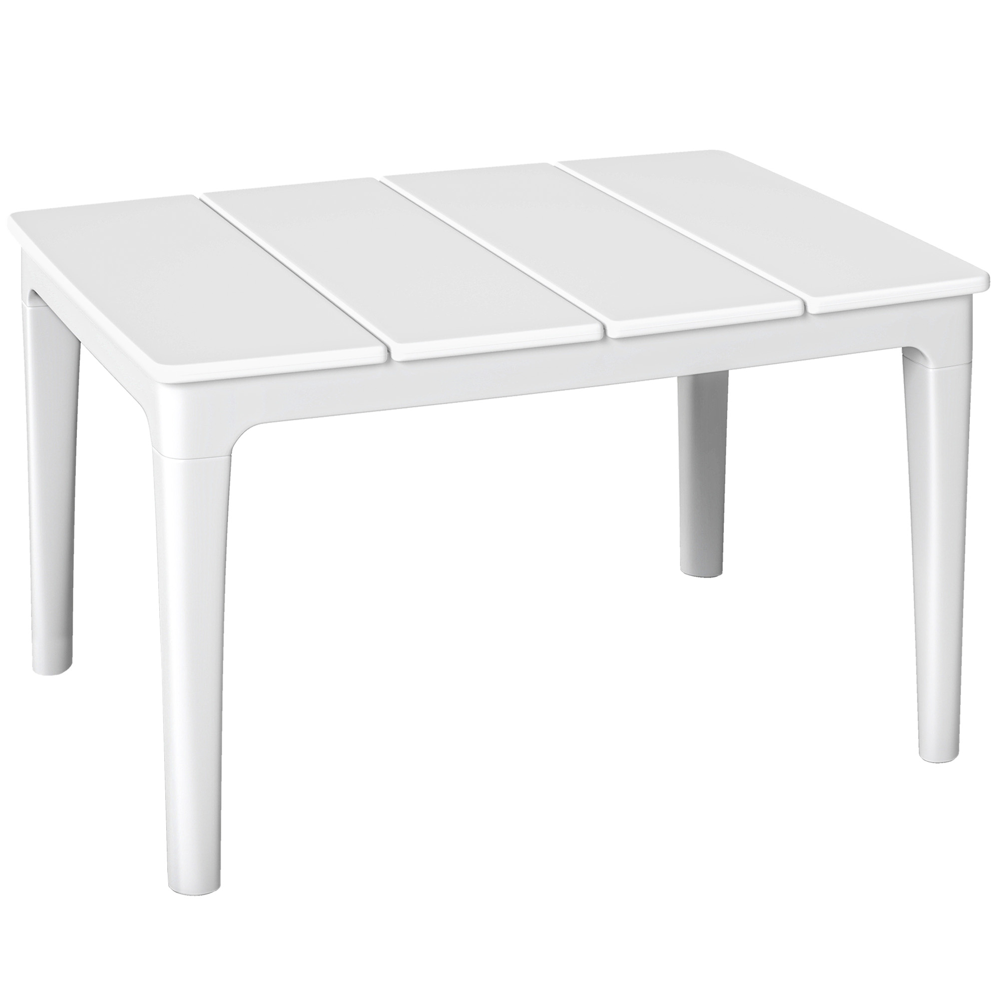 Outsunny Tavolino da Caffè da Giardino, 70 x 53 x 39 cm, Bianco Crema Aosom Italy