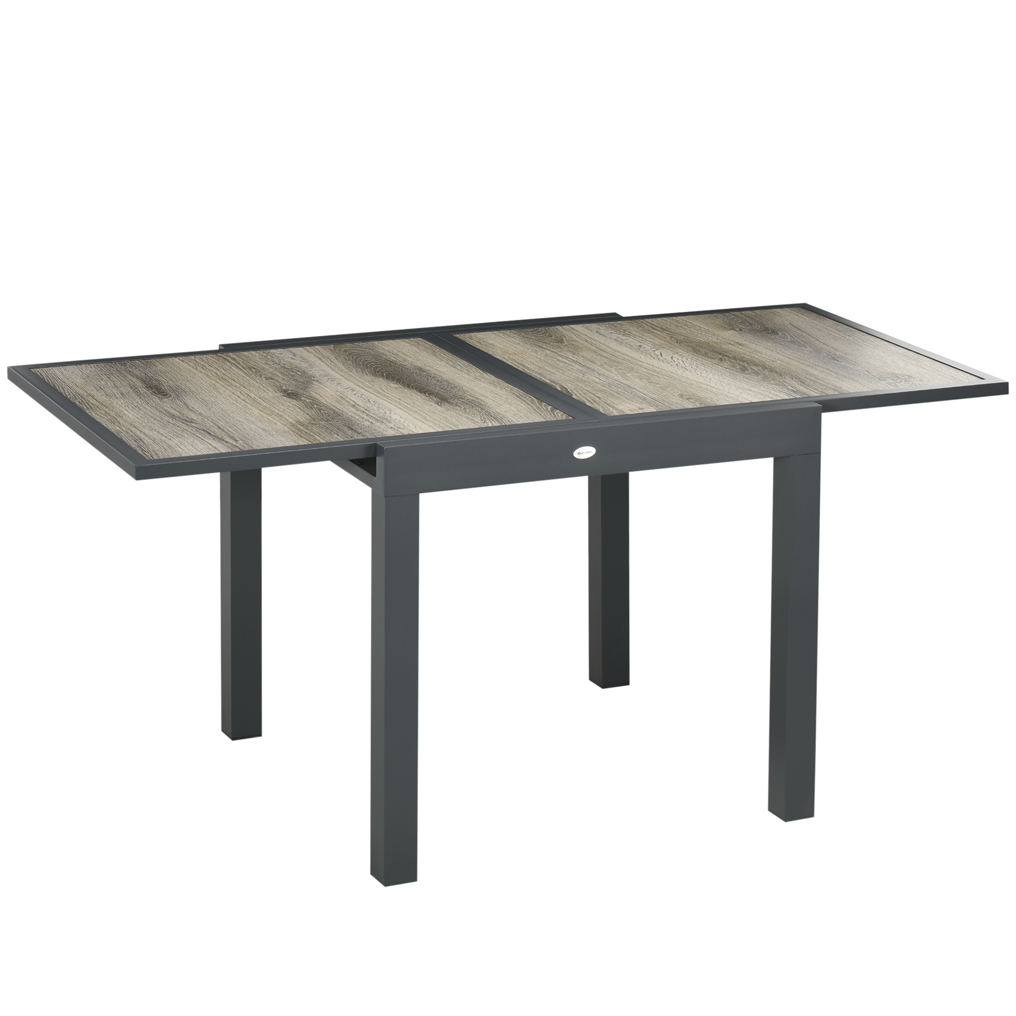 Outsunny Tavolo da Giardino Allungabile per 6 Persone in Plastica e Alluminio, 80/160x80x75 cm, Beige Aosom Italy Outsunny Tavolo da Giardino Allungabile per 6 Persone in Plastica e Alluminio, 80/160x80x75 cm, Beige Aosom Italy