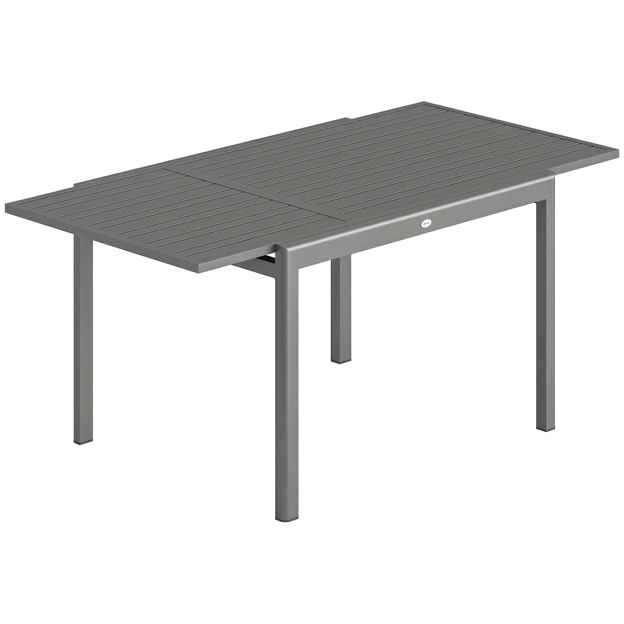 Outsunny Tavolo Estensibile Giardino 6-8 Persone, Esterno 110-170 cm, Grigio Aosom Italy Outsunny Tavolo Estensibile Giardino 6-8 Persone, Esterno 110-170 cm, Grigio Aosom Italy