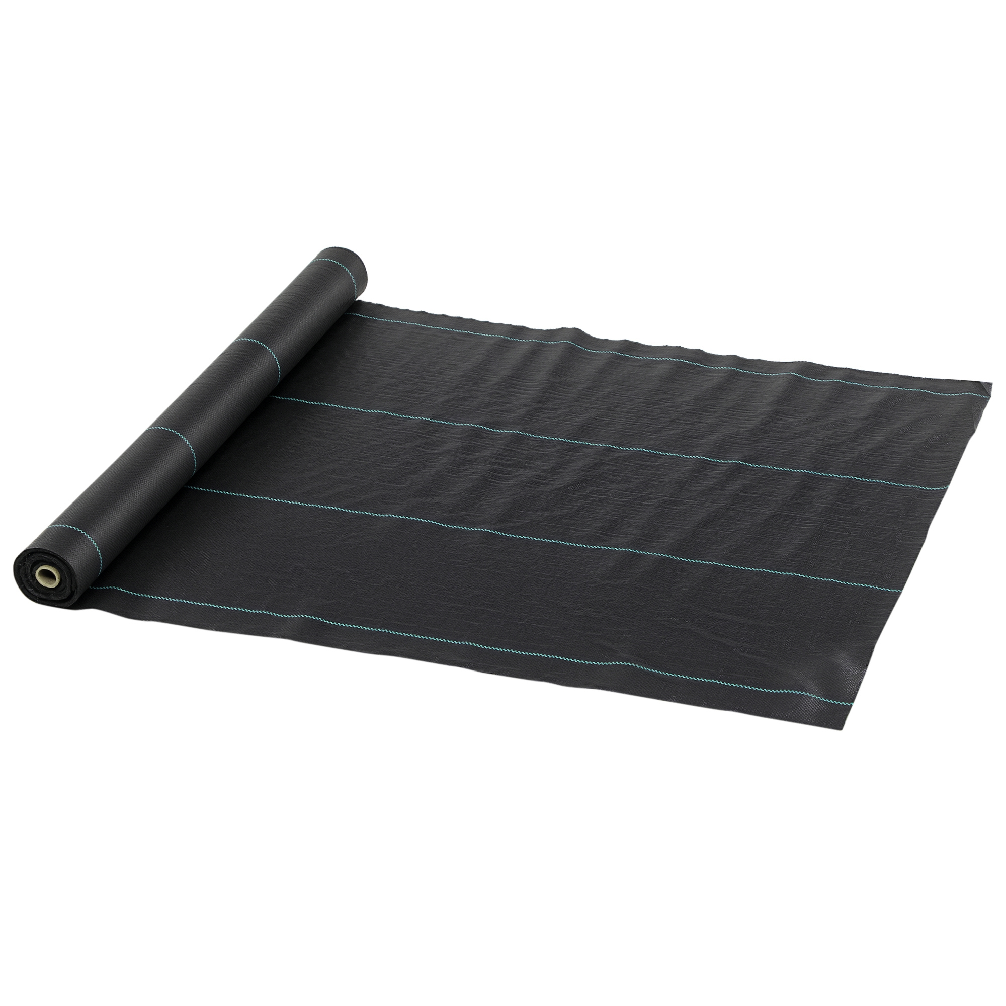 Outsunny Telo per Pacciamatura 100x1 m Traspirante e Anti-UV in Polipropilene Nero