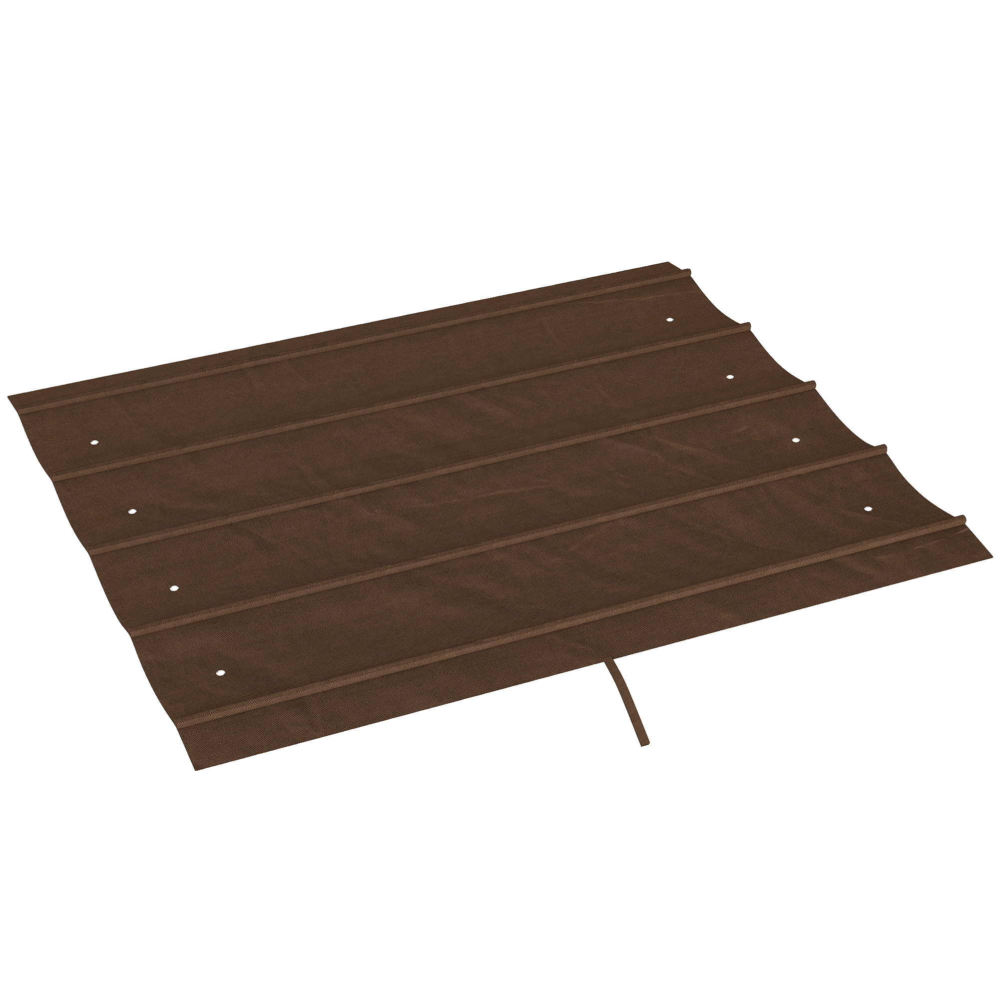 Outsunny Telo Pergola per Esterni Anti UV in Poliestere Bianco Caffè con 8 Fori di Drenaggio, 286x245 cm Aosom Italy