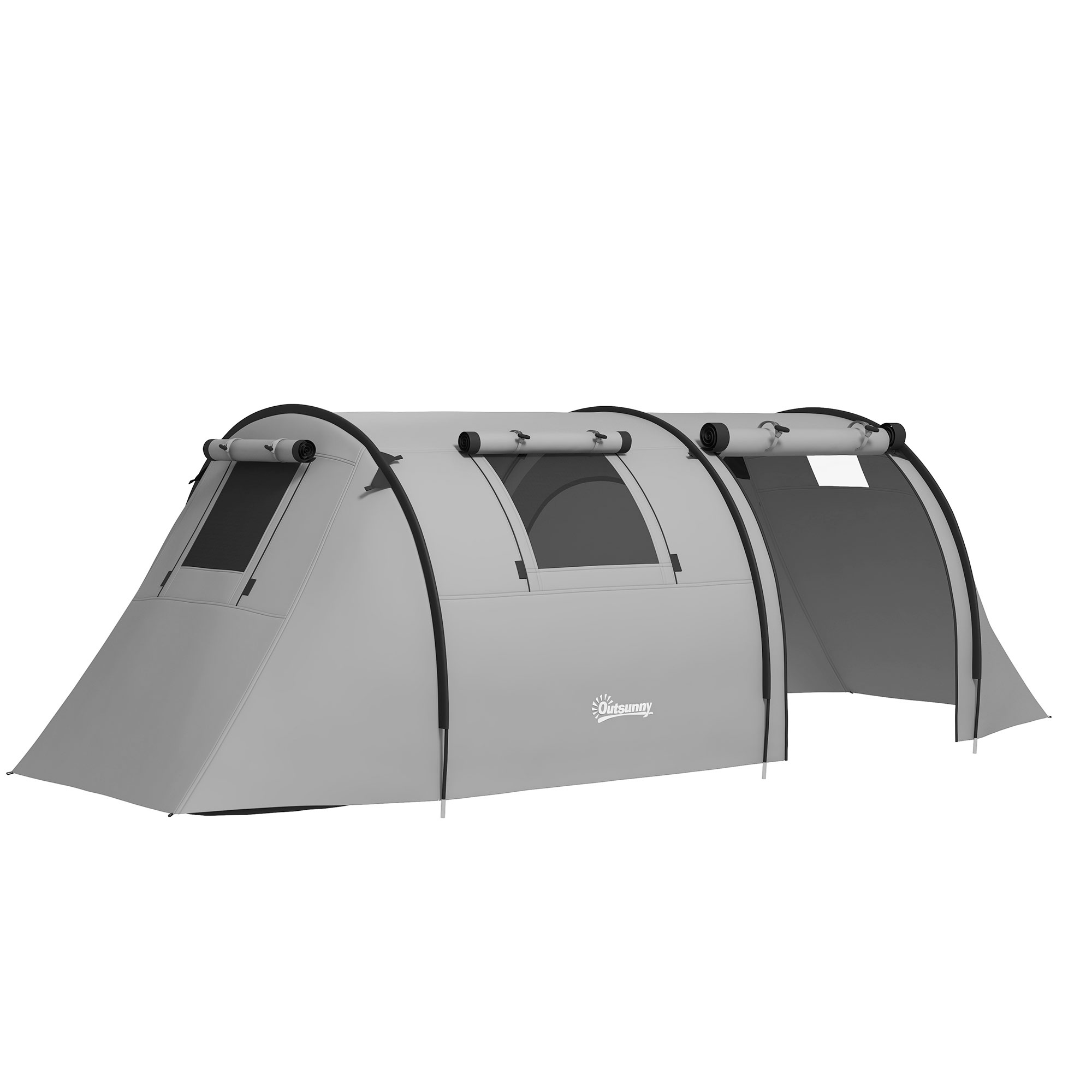 Outsunny Tenda da Campeggio per 3 Persone con Finestre, Gancio e Borsa per il Trasporto, Impermeabile 3000 mm, 470x220x150 cm, Verde Aosom Italy Outsunny Tenda da Campeggio per 3 Persone con Finestre, Gancio e Borsa per il Trasporto, Impermeabile 3000 mm, 470x220x150 cm, Verde Aosom Italy