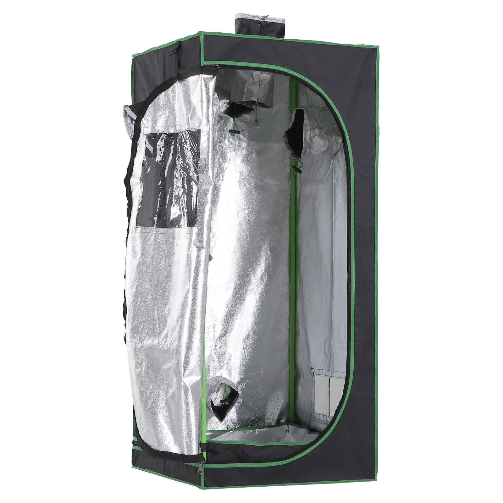 Outsunny Tenda da Coltivazione Idroponica in Mylar e Oxford 600D per Riflettere la Luce grow box grow tenda 60x60x140 cm Aosom Outsunny Tenda da Coltivazione Idroponica in Mylar e Oxford 600D per Riflettere la Luce grow box grow tenda 60x60x140 cm Aosom