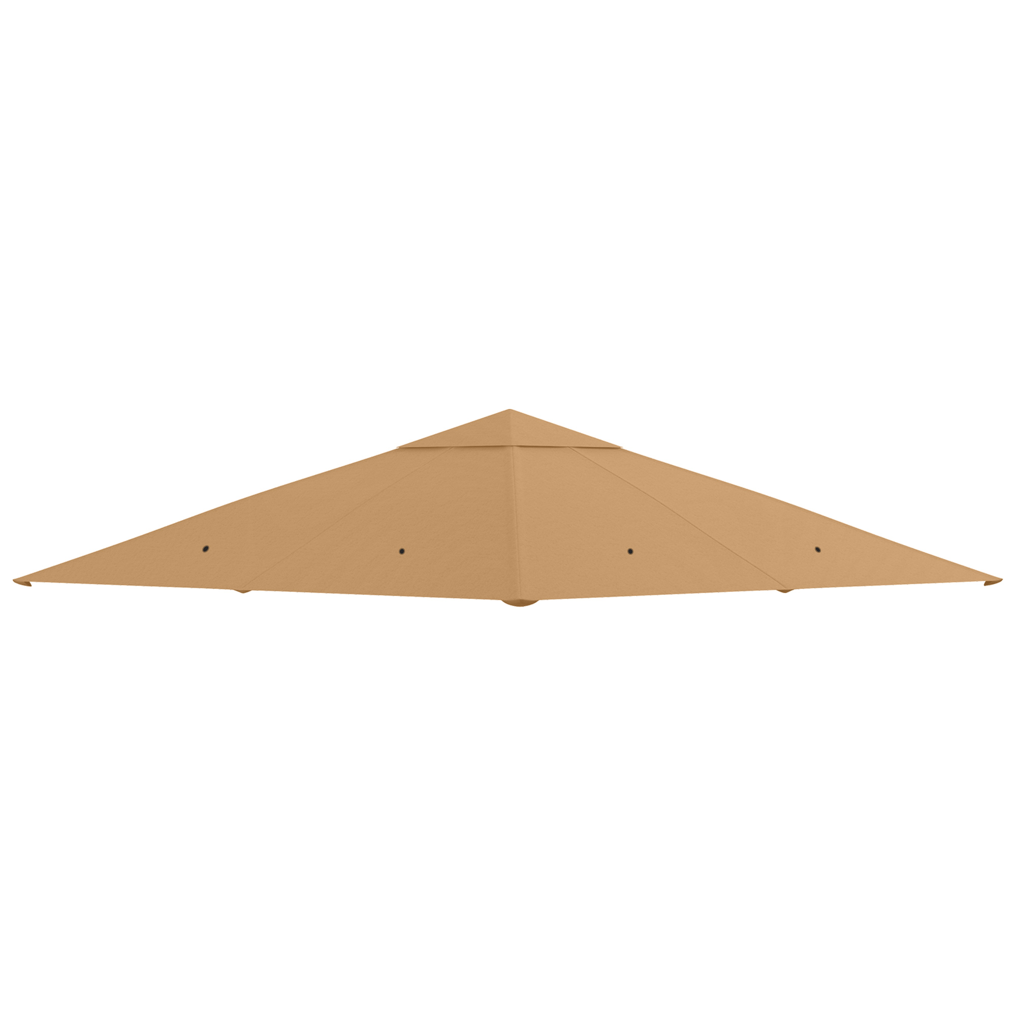 Outsunny Tetto di Ricambio per Gazebo 3x3m in Poliestere con Prese d'Aria e Fori di Drenaggio, Beige Outsunny Tetto di Ricambio per Gazebo 3x3m in Poliestere con Prese d'Aria e Fori di Drenaggio, Beige