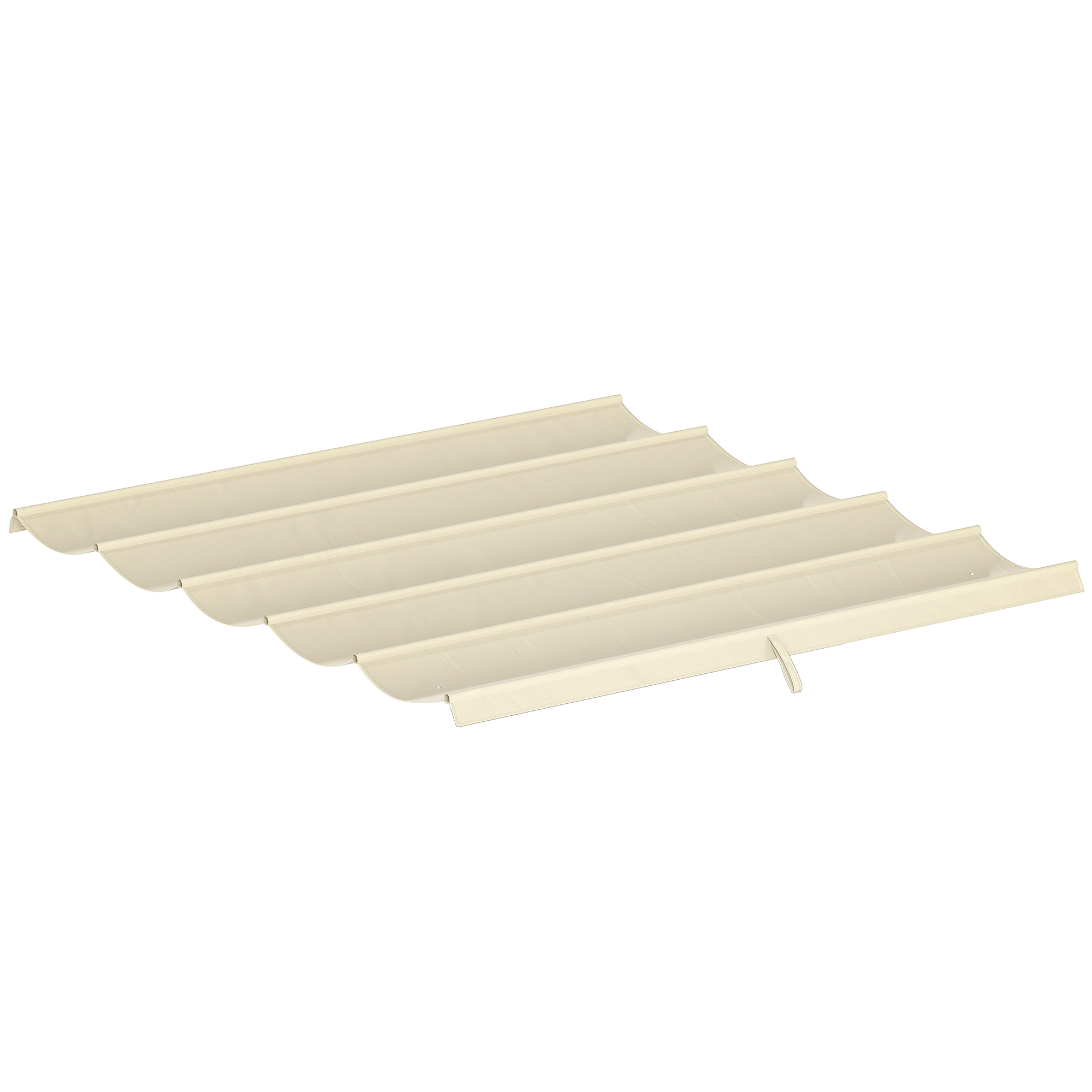 Outsunny Tetto per Gazebo Pergola con 10 Fori di Drenaggio in Poliestere, 250x255 cm, per Pergola 3x3m, Crema Aosom Italy Outsunny Tetto per Gazebo Pergola con 10 Fori di Drenaggio in Poliestere, 250x255 cm, per Pergola 3x3m, Crema Aosom Italy