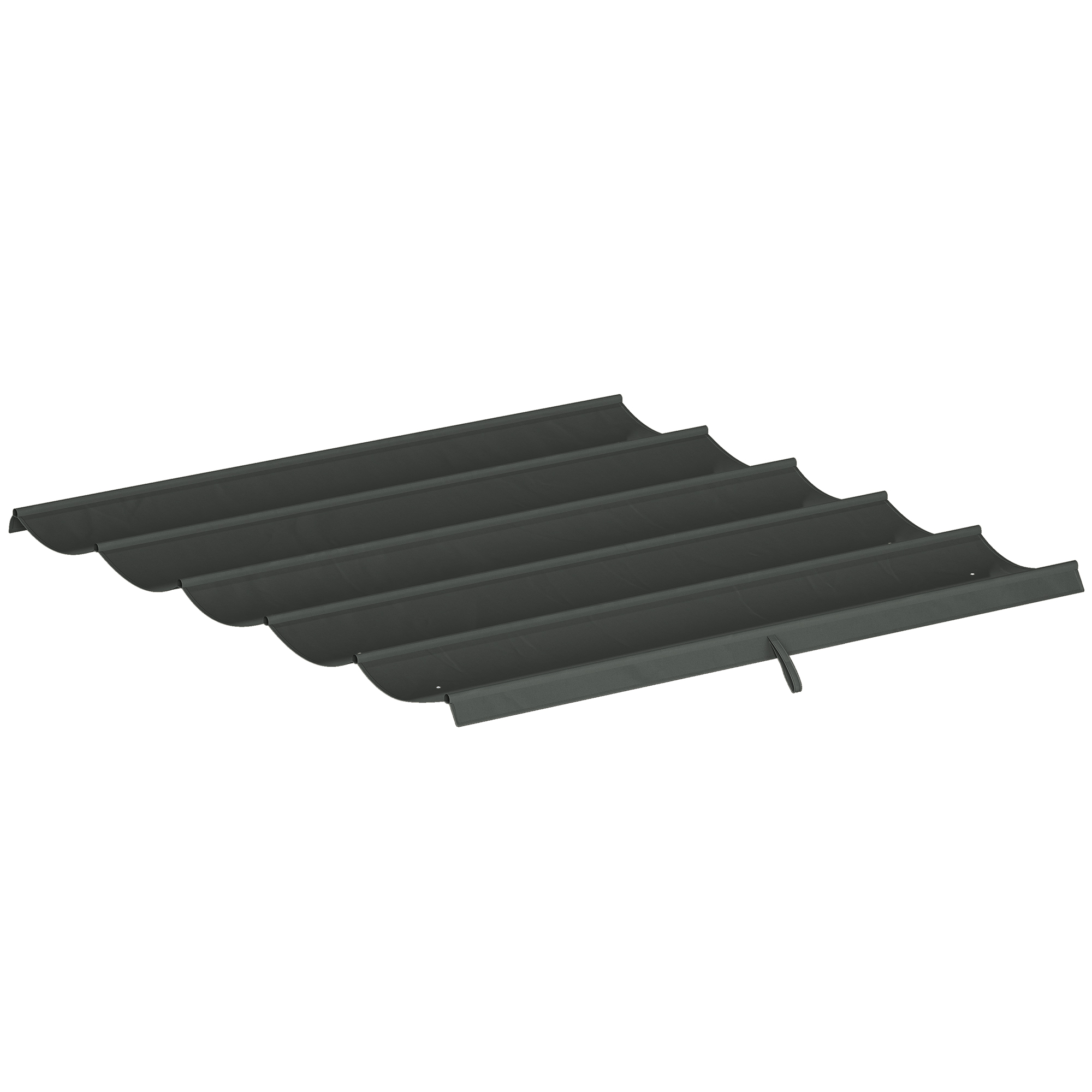 Outsunny Tettuccio di Ricambio per Gazebo da 3x3m con 10 Fori di Drenaggio, Copertura in Poliestere Traspirante, Grigio Scuro Aosom Outsunny Tettuccio di Ricambio per Gazebo da 3x3m con 10 Fori di Drenaggio, Copertura in Poliestere Traspirante, Grigio Scuro Aosom