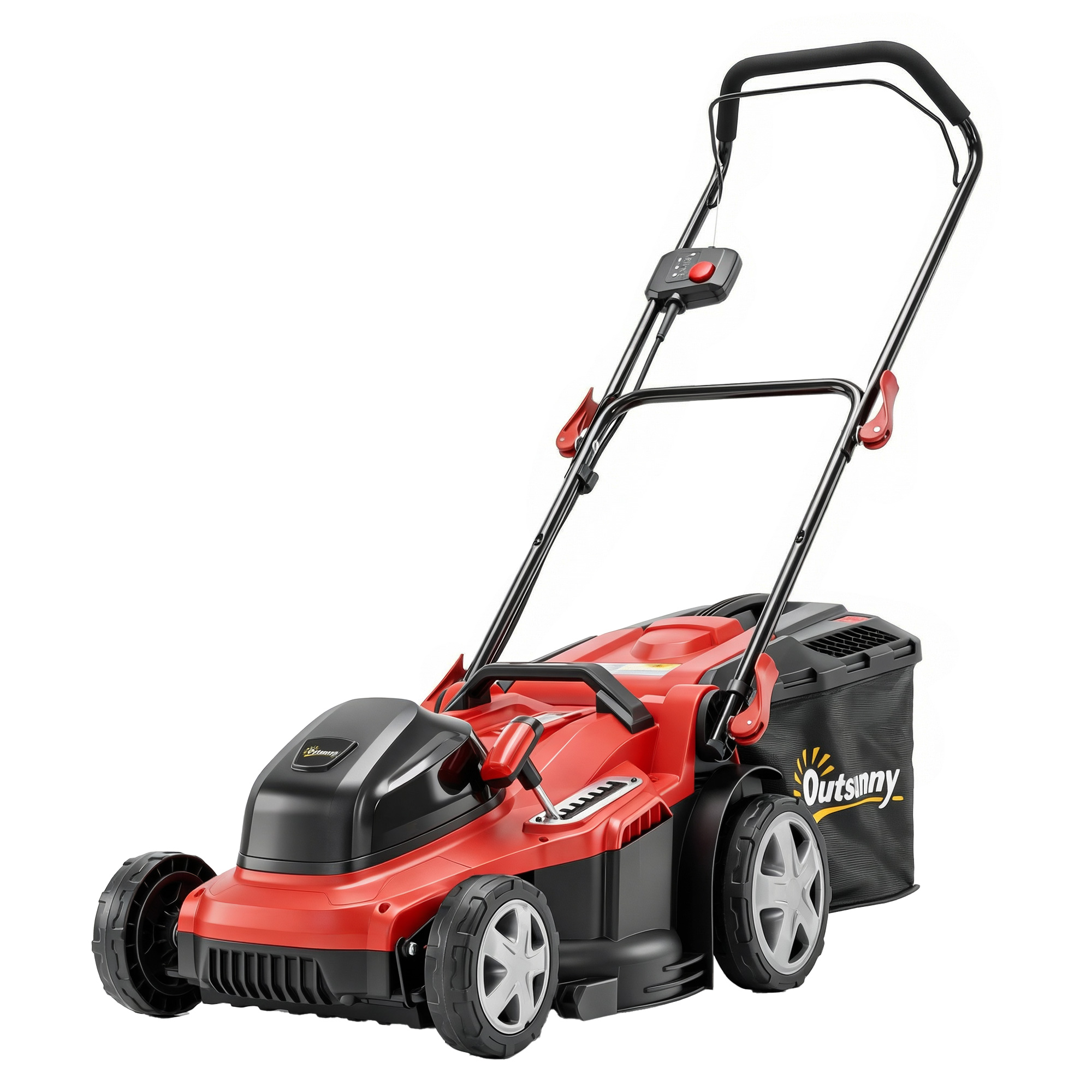 Outsunny Tosaerba Elettrico 800 W con larghezza di taglio 40 cm 45 L Cestino Indicatore Batteria Protezione Sovraccarico 7 Altezze di Taglio Aosom Italy Outsunny Tosaerba Elettrico 800 W con larghezza di taglio 40 cm 45 L Cestino Indicatore Batteria Protezione Sovraccarico 7 Altezze di Taglio Aosom Italy