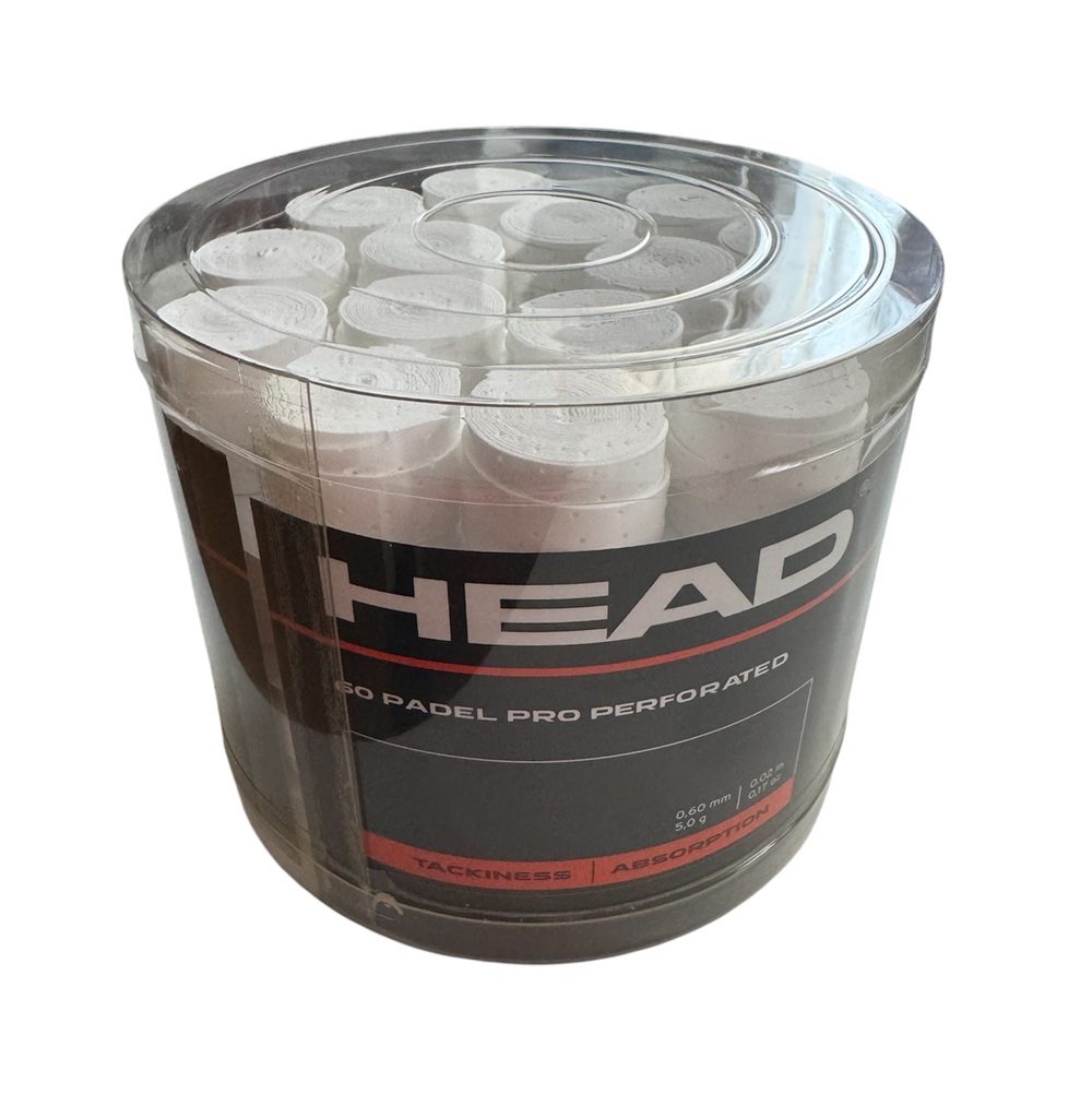 Overgrip HEAD Pádel Pro Perforado | Tambor 60 unità o pacchi | Agarre e traspirazione