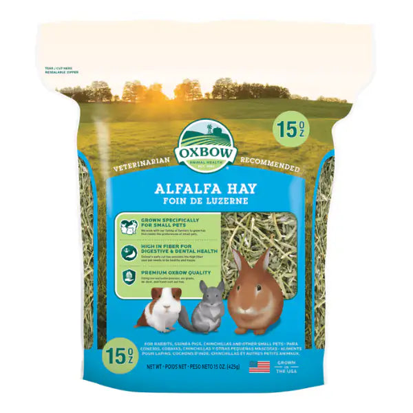 Oxbow Alfalfa Hay 425 gr - Mangime per conigli - 1° ORDINE? scegli tra BZR5 - BZR20 + 200 pt fedeltà