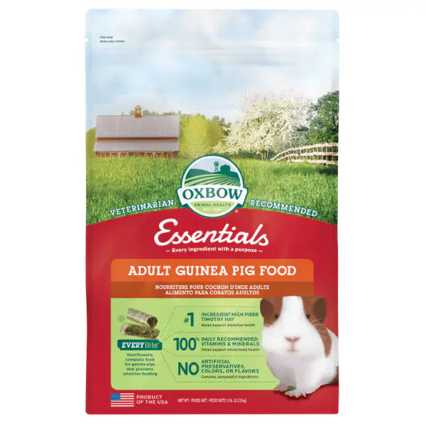 Oxbow Essential Adult Guinea Pig 2,27 kg - Mangime per conigli - 1° ORDINE? scegli tra BZR5 - BZR20 + 200 pt fedeltà