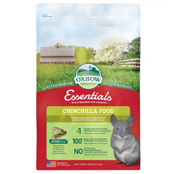 Oxbow Essential Chinchilla Deluxe 1,36 kg - Mangime per conigli - 1° ORDINE? scegli tra BZR5 - BZR20 + 200 pt fedeltà