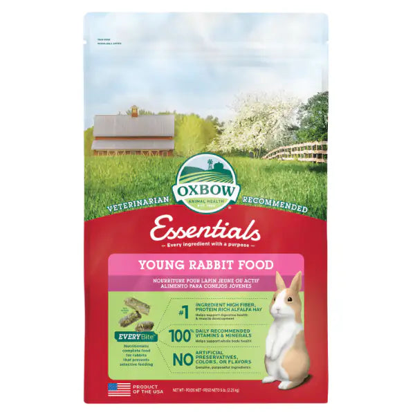 Oxbow Essential Young Rabbit 2,27 kg - Mangime per conigli - 1° ORDINE? scegli tra BZR5 - BZR20 + 200 pt fedeltà