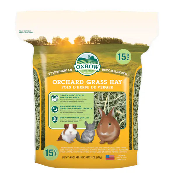 Oxbow Orchard Grass Hay 425 gr - Mangime per conigli - 1° ORDINE? scegli tra BZR5 - BZR20 + 200 pt fedeltà