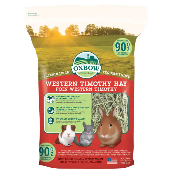 Oxbow Western Timothy 2,25 kg - Mangime per conigli - 1° ORDINE? scegli tra BZR5 - BZR20 + 200 pt fedeltà
