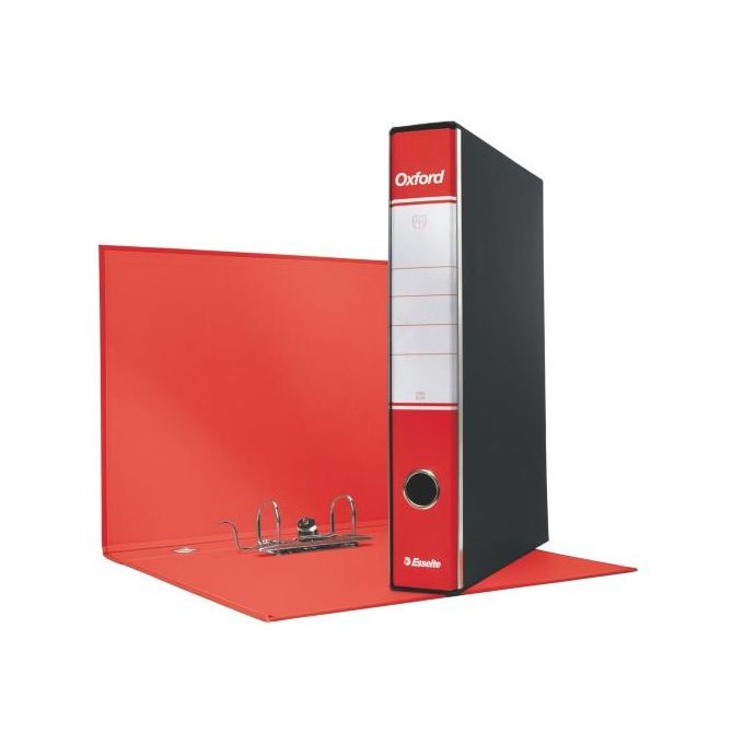 OXFORD 8 - Pacco Raccoglitore a Leva in Cartone Rosso colore Rosso