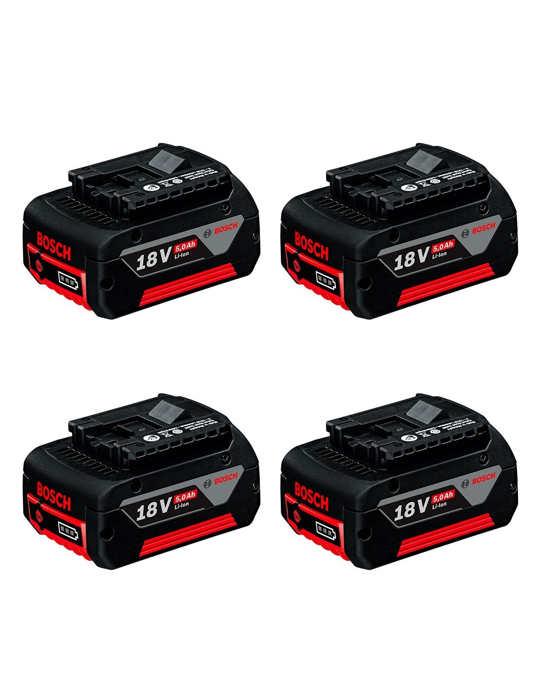 Pack Da 4 Baterías Bosch Gba (18v - 5,0 Ah) Pack Da 4 Baterías Bosch Gba (18v - 5,0 Ah)