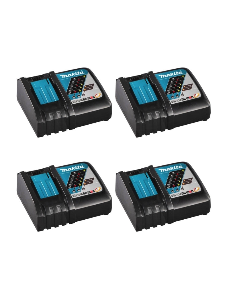 Pack da 4 caricabatterie MAKITA DC18RC Pack da 4 caricabatterie MAKITA DC18RC