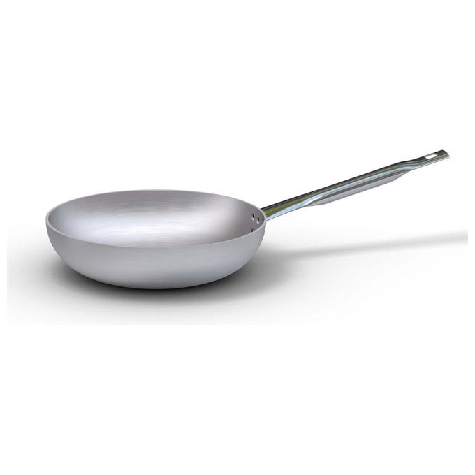 Padella Alluminio (40cm) alta PROFESSIONALE SERIE 6800 Silver satinato 6802 40