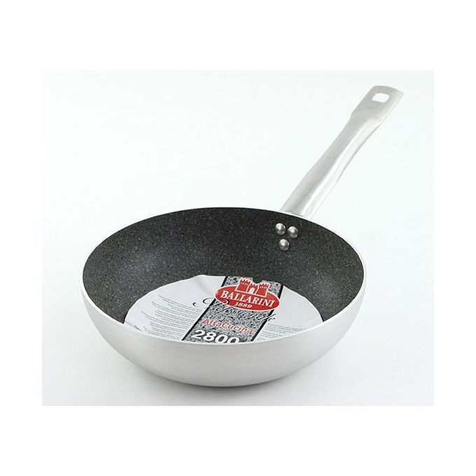 Padella Alluminio antiaderente (24cm) PROFESSIONALE SERIE 2800 Alluminato e Nero 2802 24
