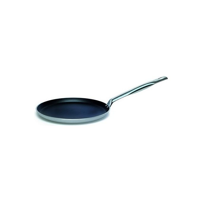 Padella Alluminio antiaderente (25cm) Crepes PROFESSIONALE SERIE 2000 Alluminato e Nero 2007 25