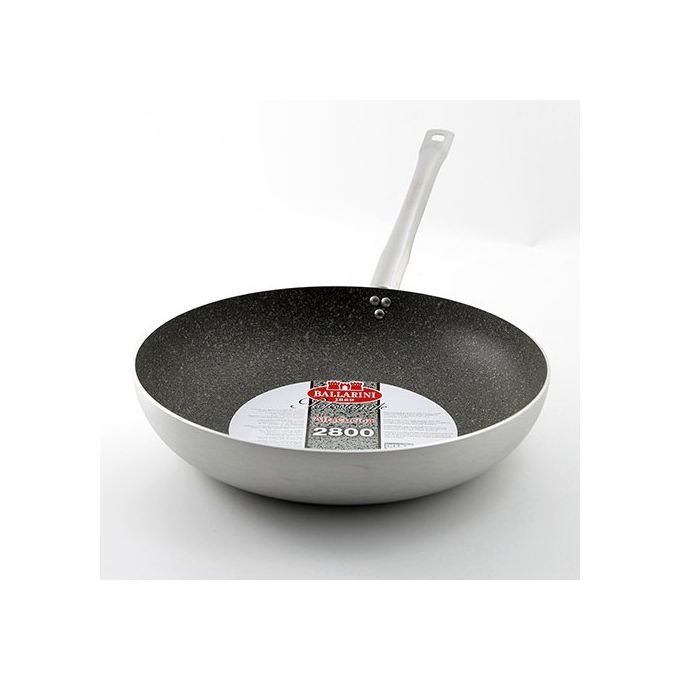 Padella Alluminio antiaderente (28cm) alta svasata PROFESSIONALE SERIE 2800 Alluminato e Nero 2802 28