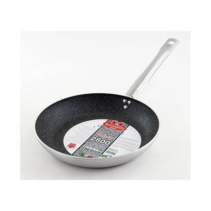 Padella Alluminio antiaderente (28cm) PROFESSIONALE SERIE 2800 Alluminato e Nero 2800 28