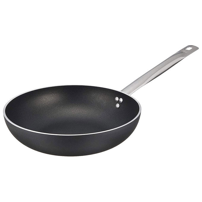 Padella Alluminio antiaderente (40cm) alta PROFESSIONALE SERIE 6000 Nero 6002 40