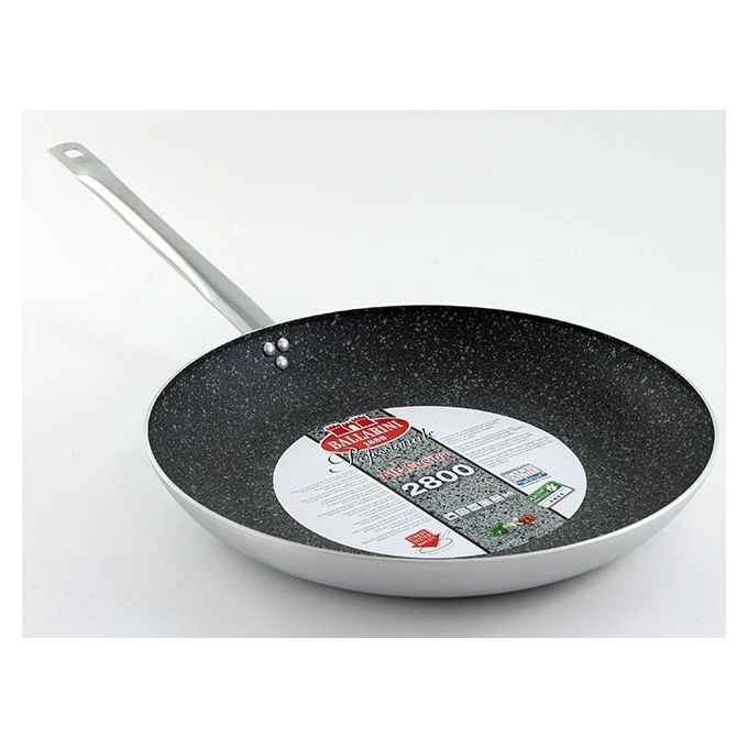 Padella Alluminio antiaderente (40cm) PROFESSIONALE SERIE 2800 Alluminato e Nero 2800 40