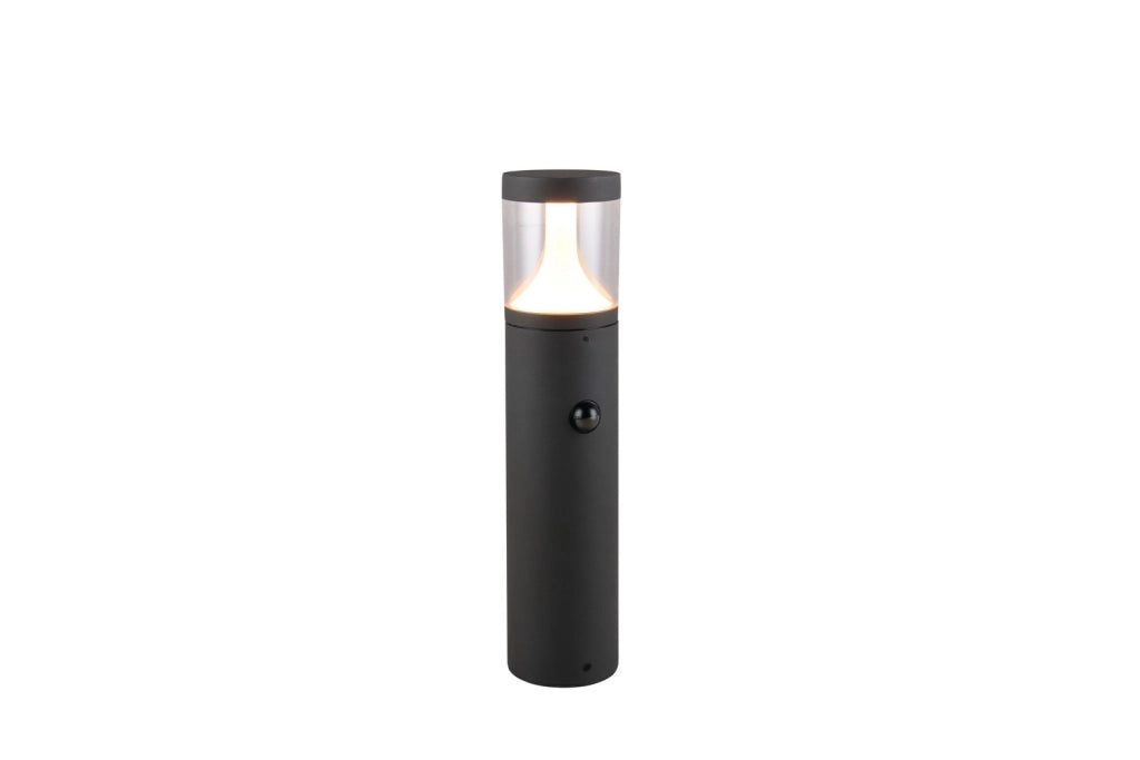 Paletto da giardino LED nero alluminio IP54 50 cm TAGUS