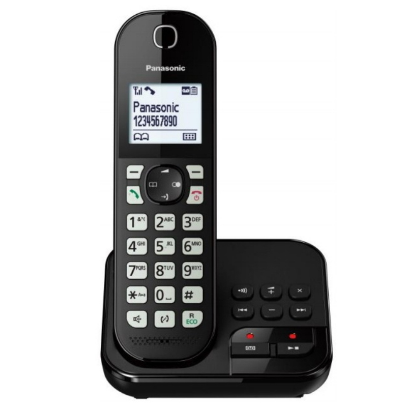 Panasonic kx-tgc460gb telefono telefono dect identificatore di chiamata nero